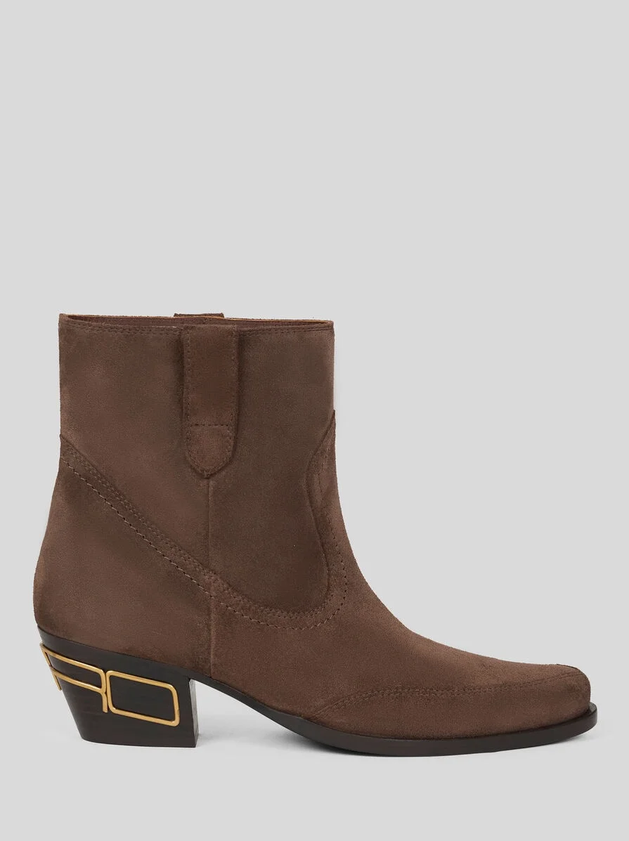 SUEDE ANKLE BOOTS - 1