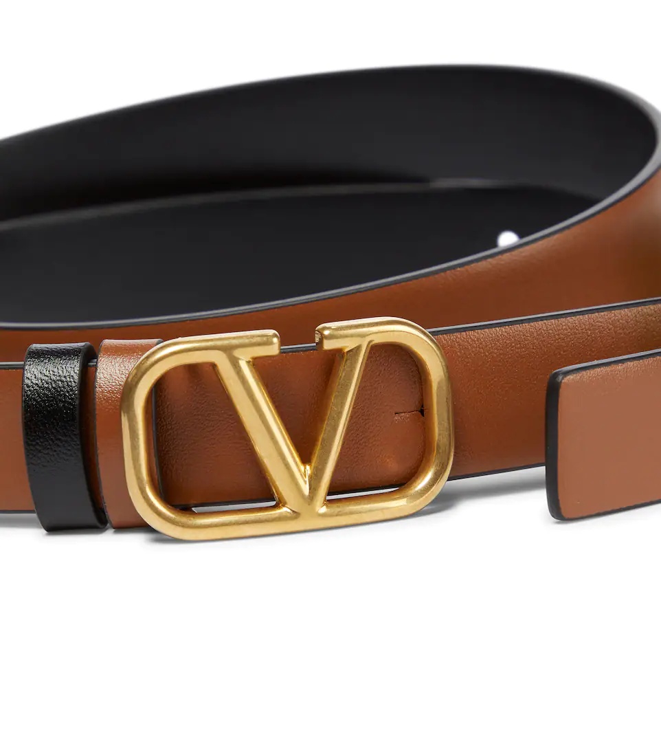 VLogo Signature 20 reversible leather belt - 3