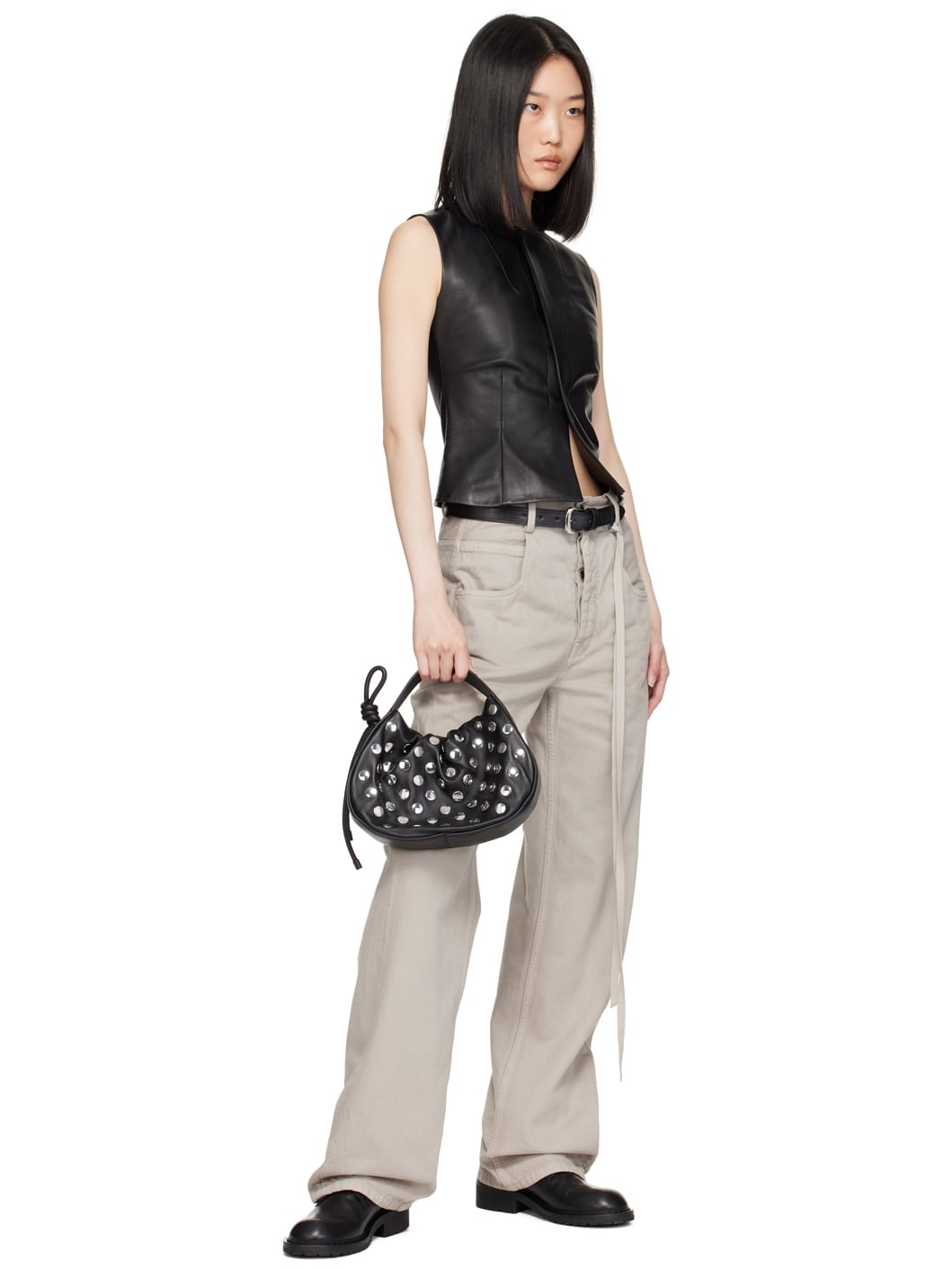 Black Skinny Belt - 3