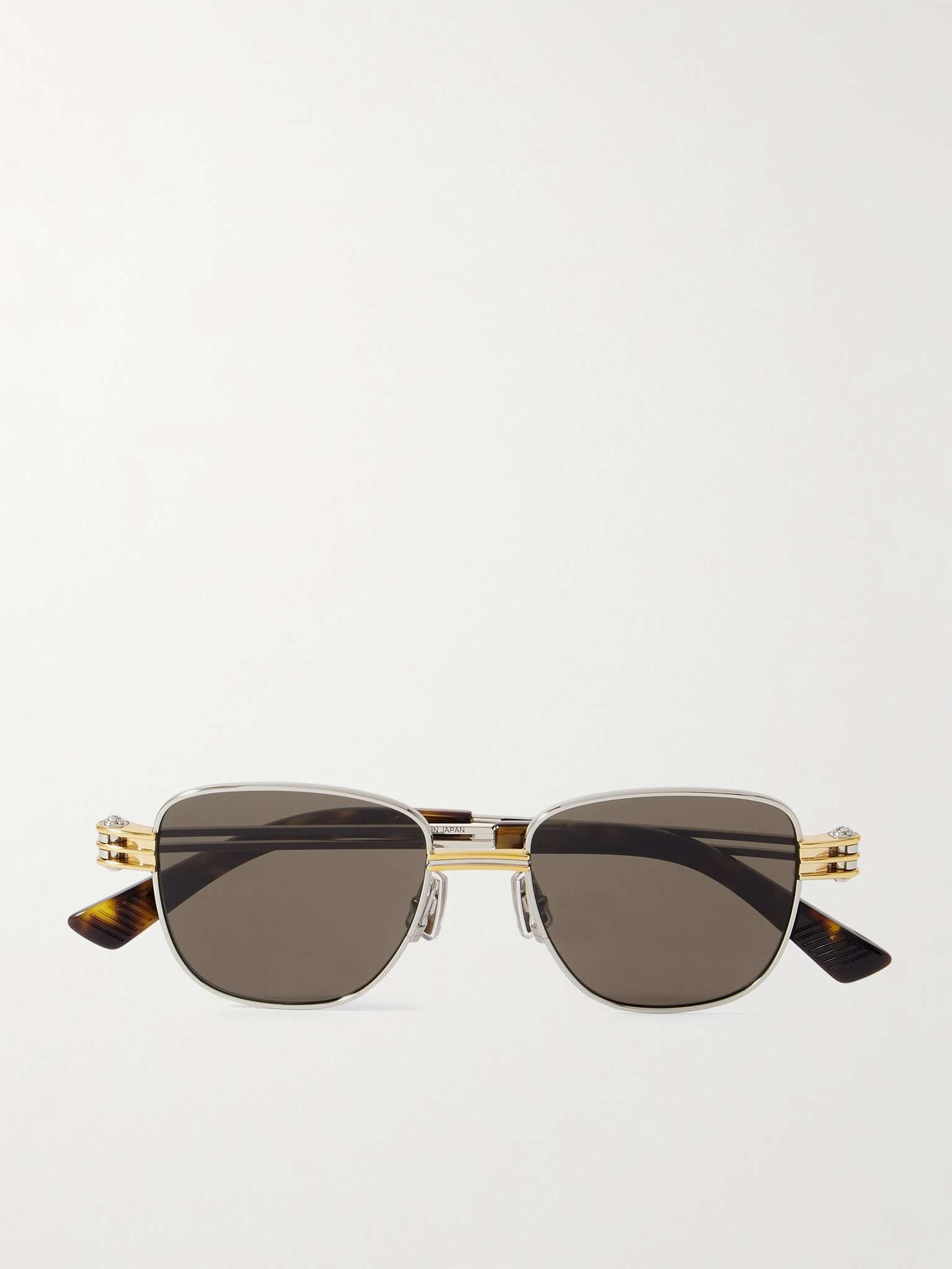 Square-Frame Gold- and Silver-Tone Sunglasses - 1