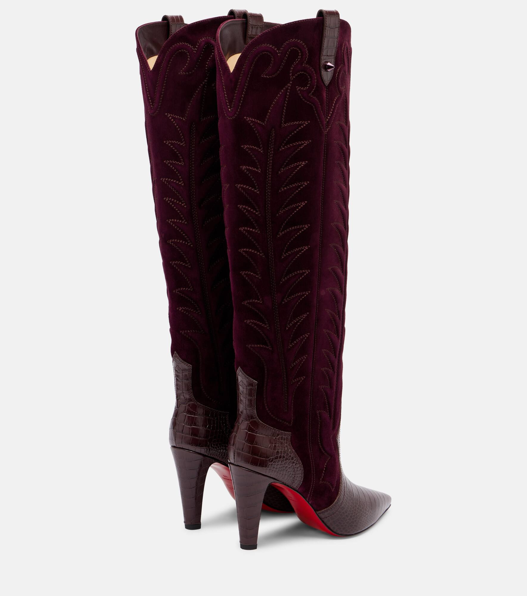Santia Botta 85 suede knee-high boots - 2