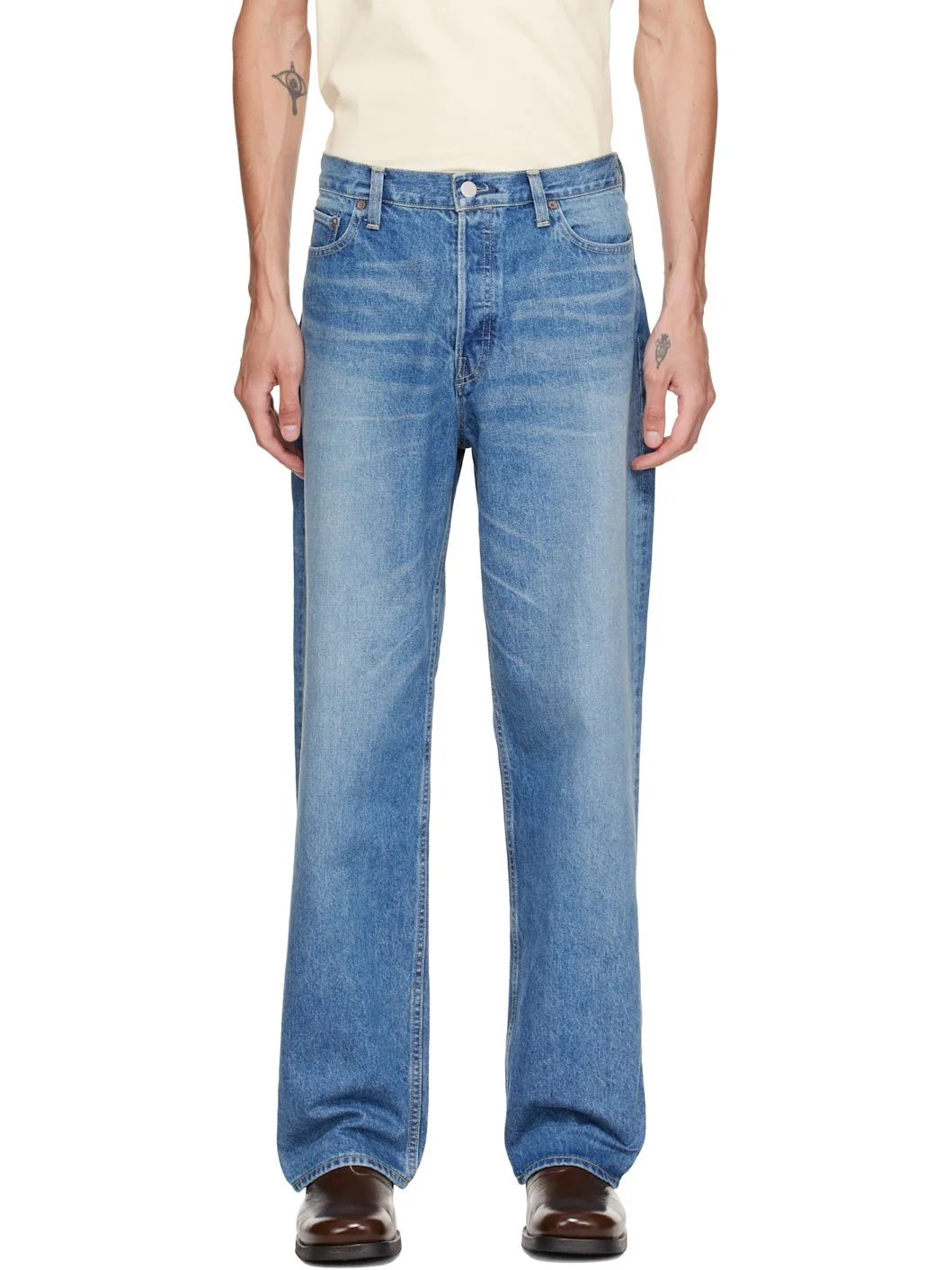 Blue Relax Fit Jeans - 1