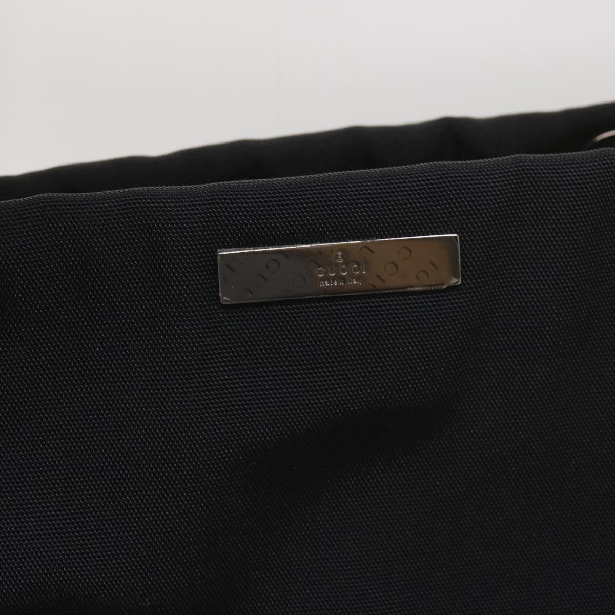 GUCCI Bamboo Hand Bag Canvas Black 002 002 - 14