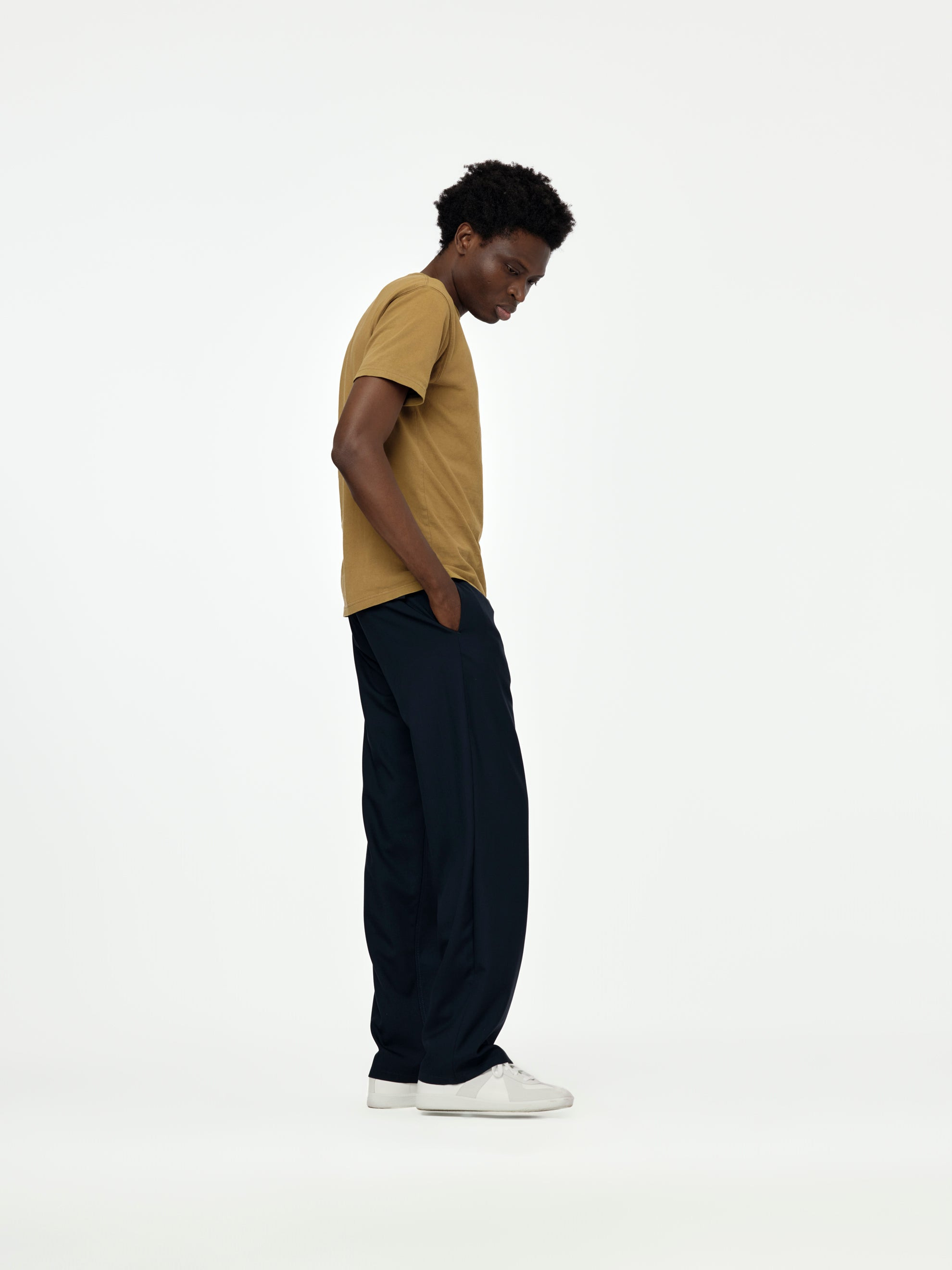 TROPICAL WOOL STRAIGHT LEG PANTS (BLUBLACK) - 6