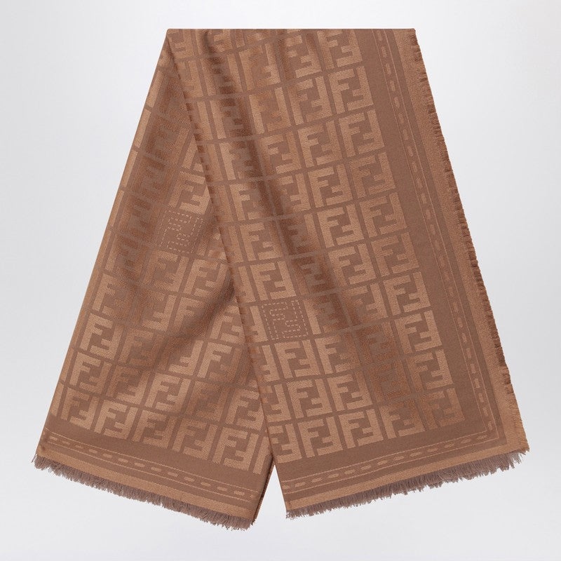 スカーフ FENDI CAMEL WOOL SCARVES Scarf Wool Brown | Fendi