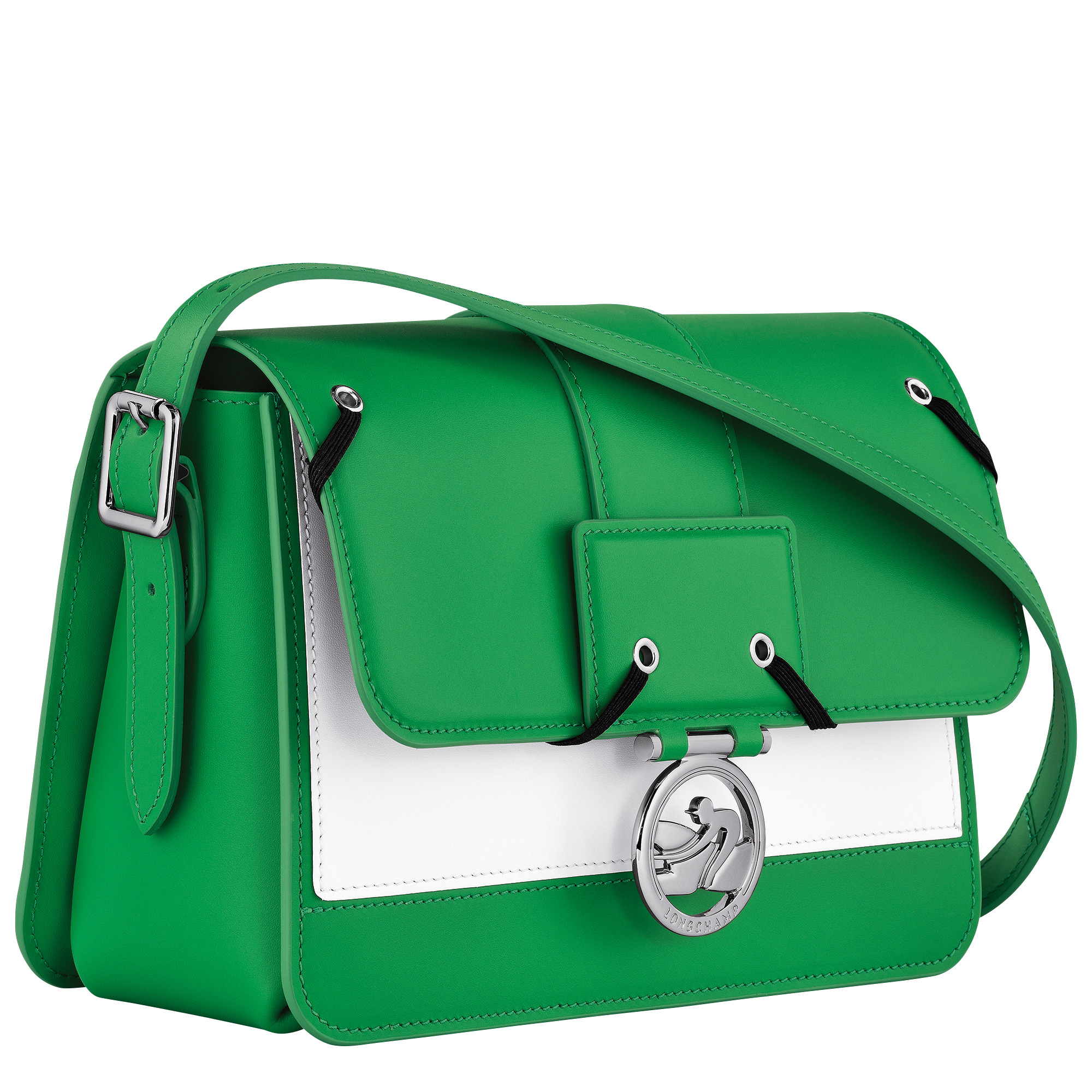 Box-Trot M Crossbody bag Lawn - Leather - 3