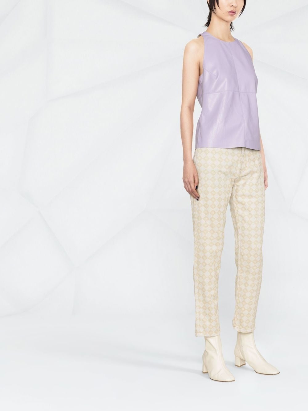 Teza panelled sleeveless top - 3