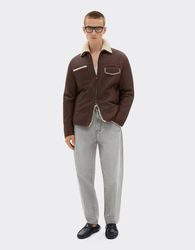Ferrari Shearling bomber jacket outlook