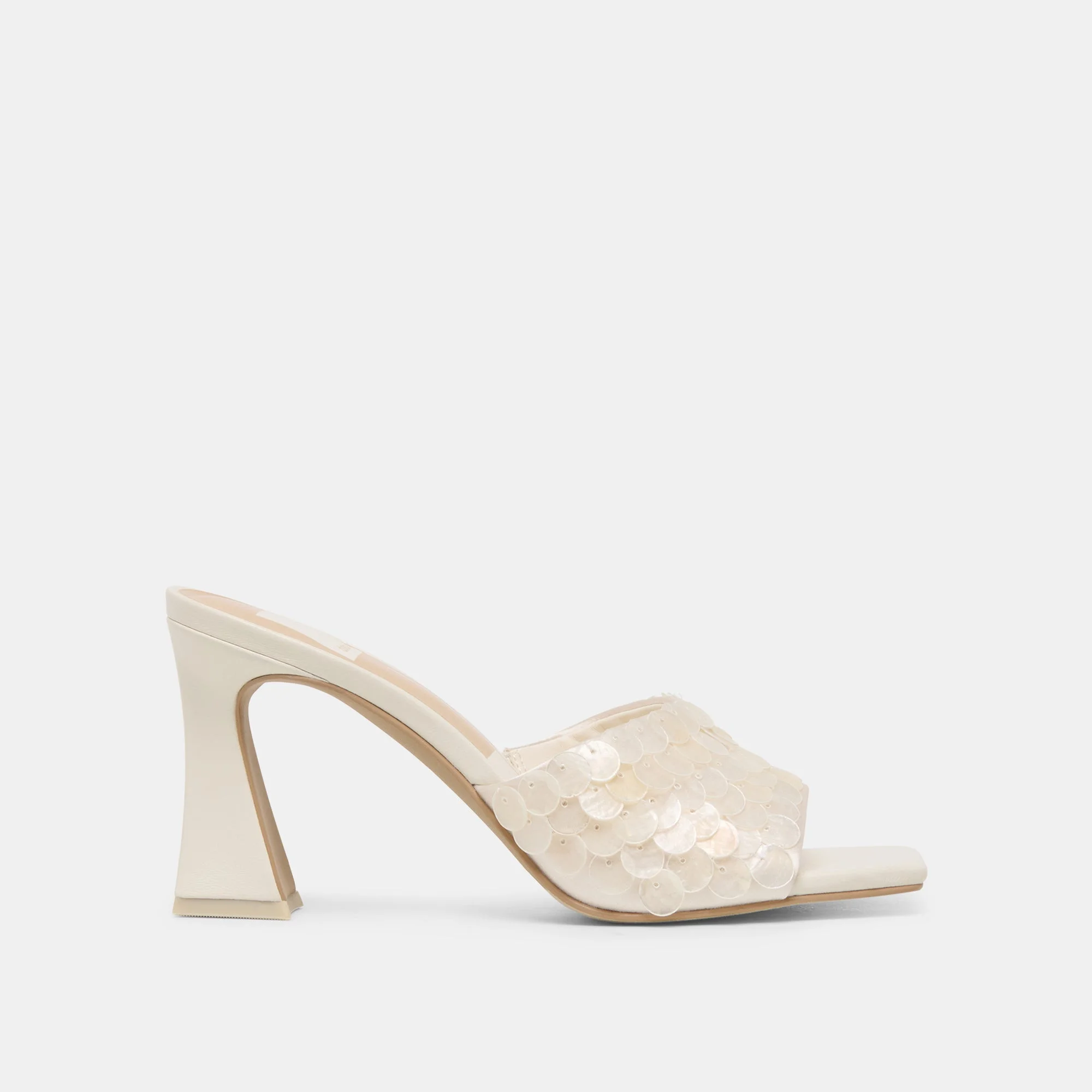 NANDY CONFETTI HEELS IVORY SEQUIN - 1
