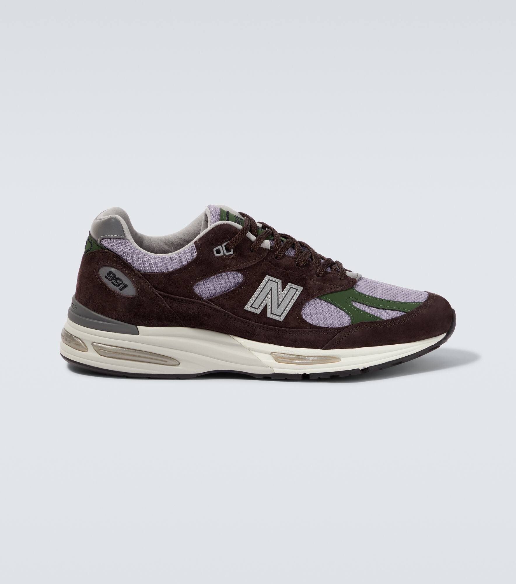 991v2 suede-trimmed sneakers - 1