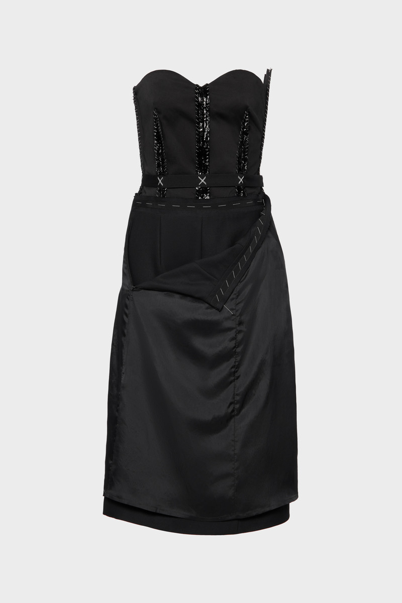 Strapless midi dress 1