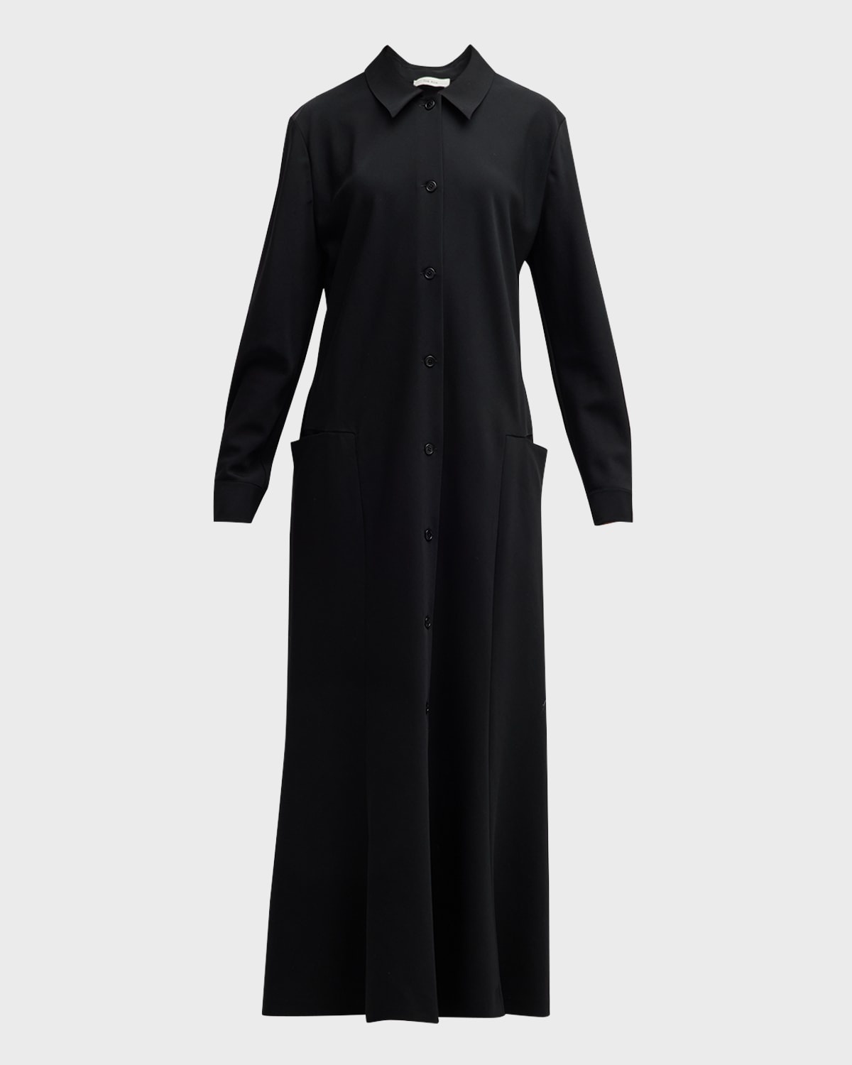 Myra Long-Sleeve Maxi Shirtdress - 1