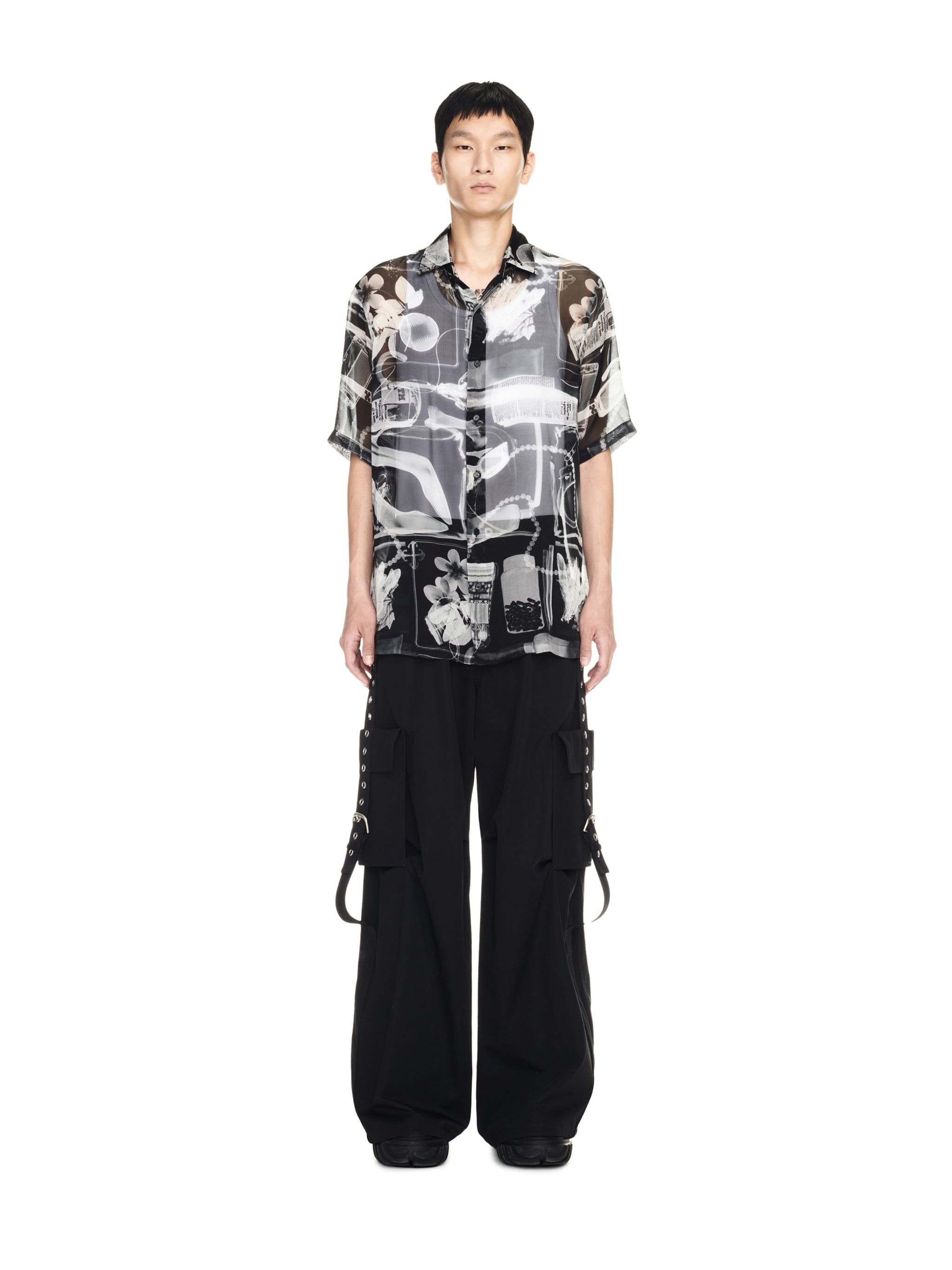 Xray Chiffon Bowling Shirt - 2