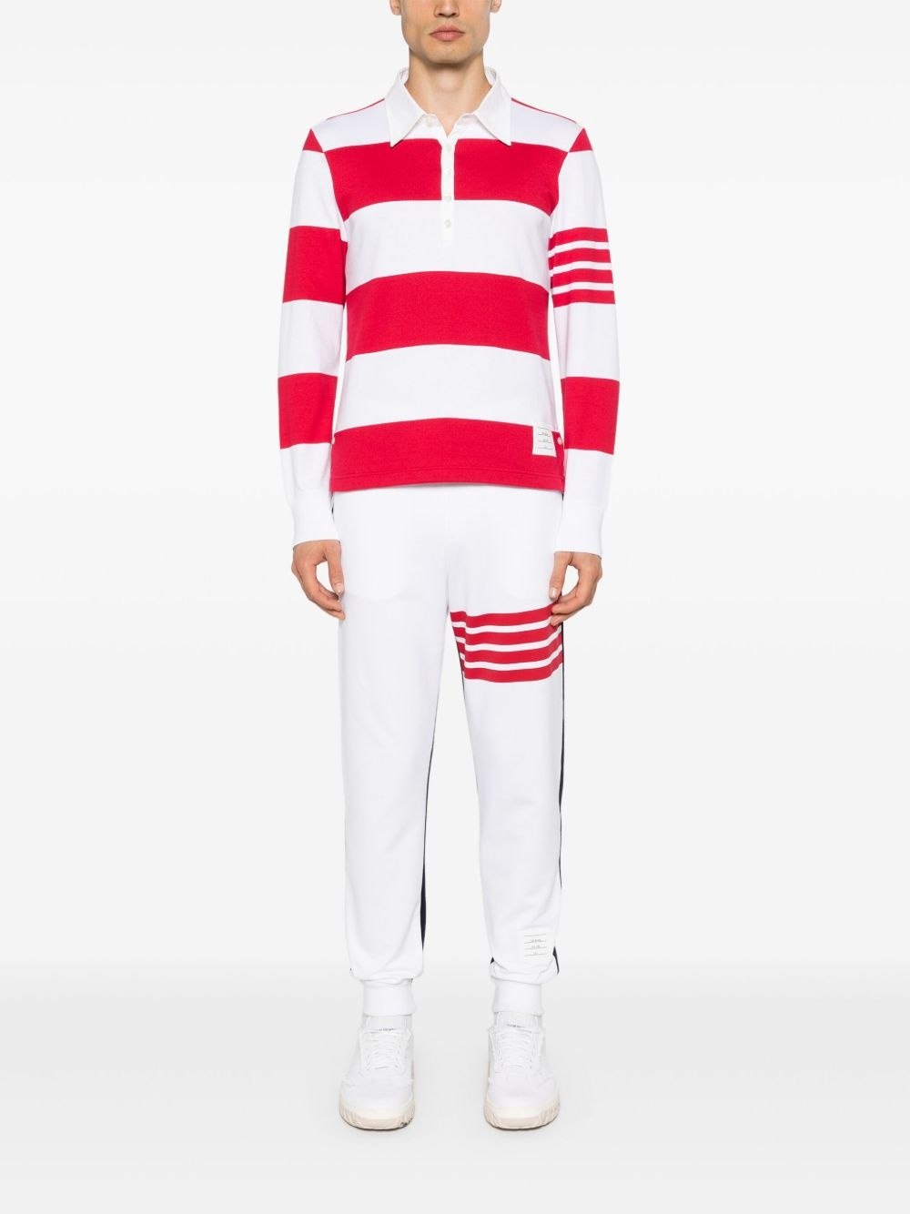 striped knitted polo shirt - 2