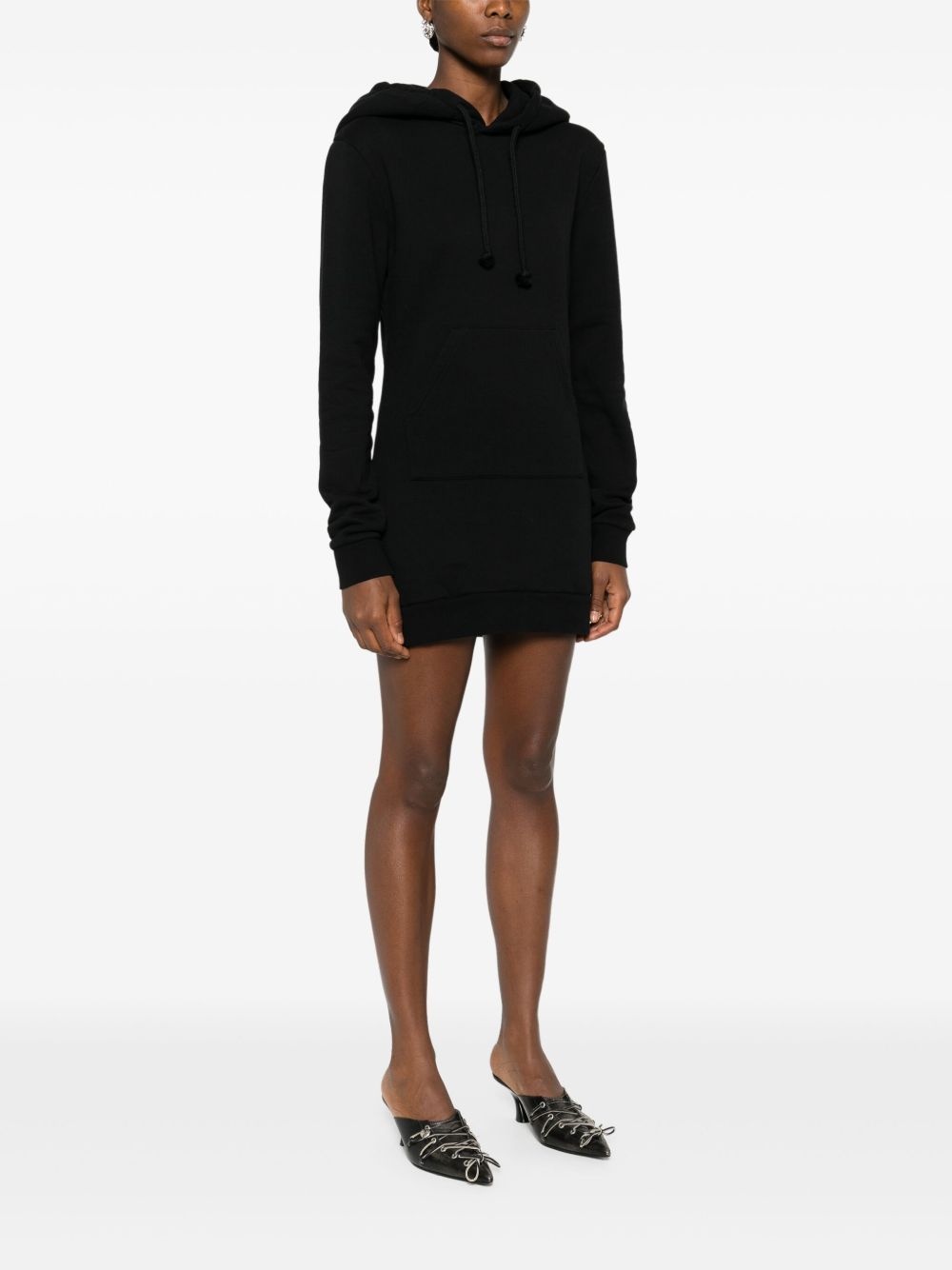 graphic-print hoodie mini dress - 4