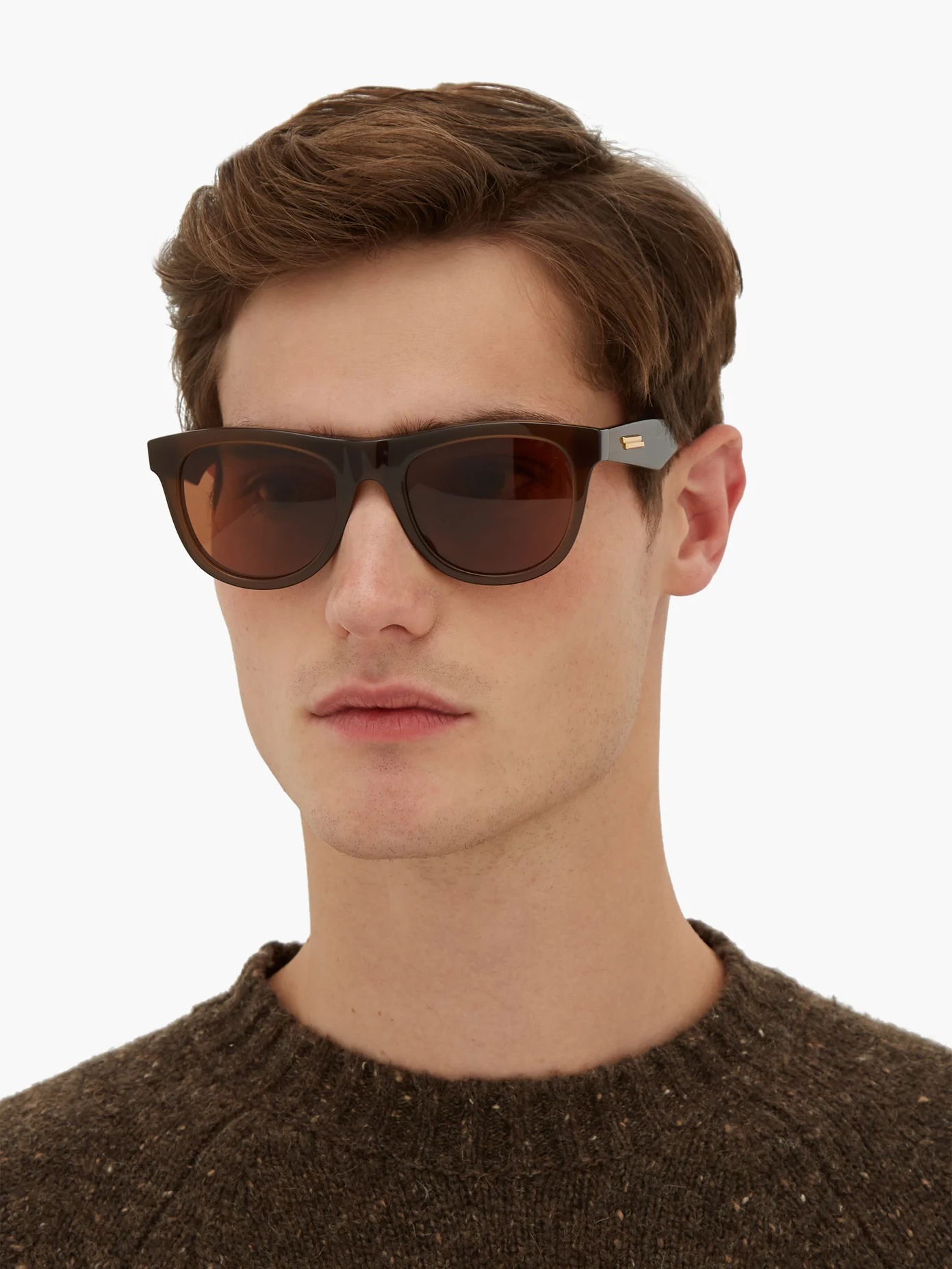 Round acetate sunglasses - 2