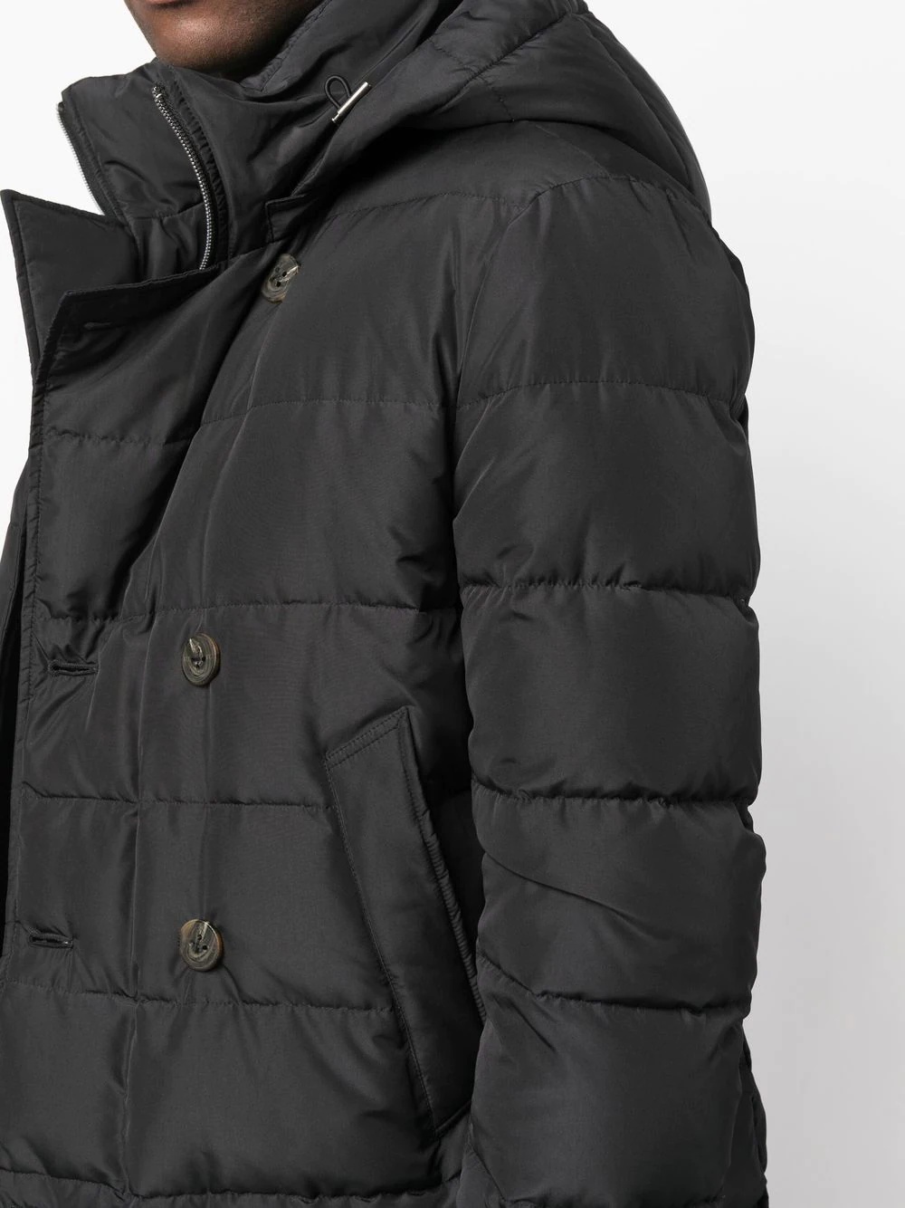 padded hooded down jacket - 5