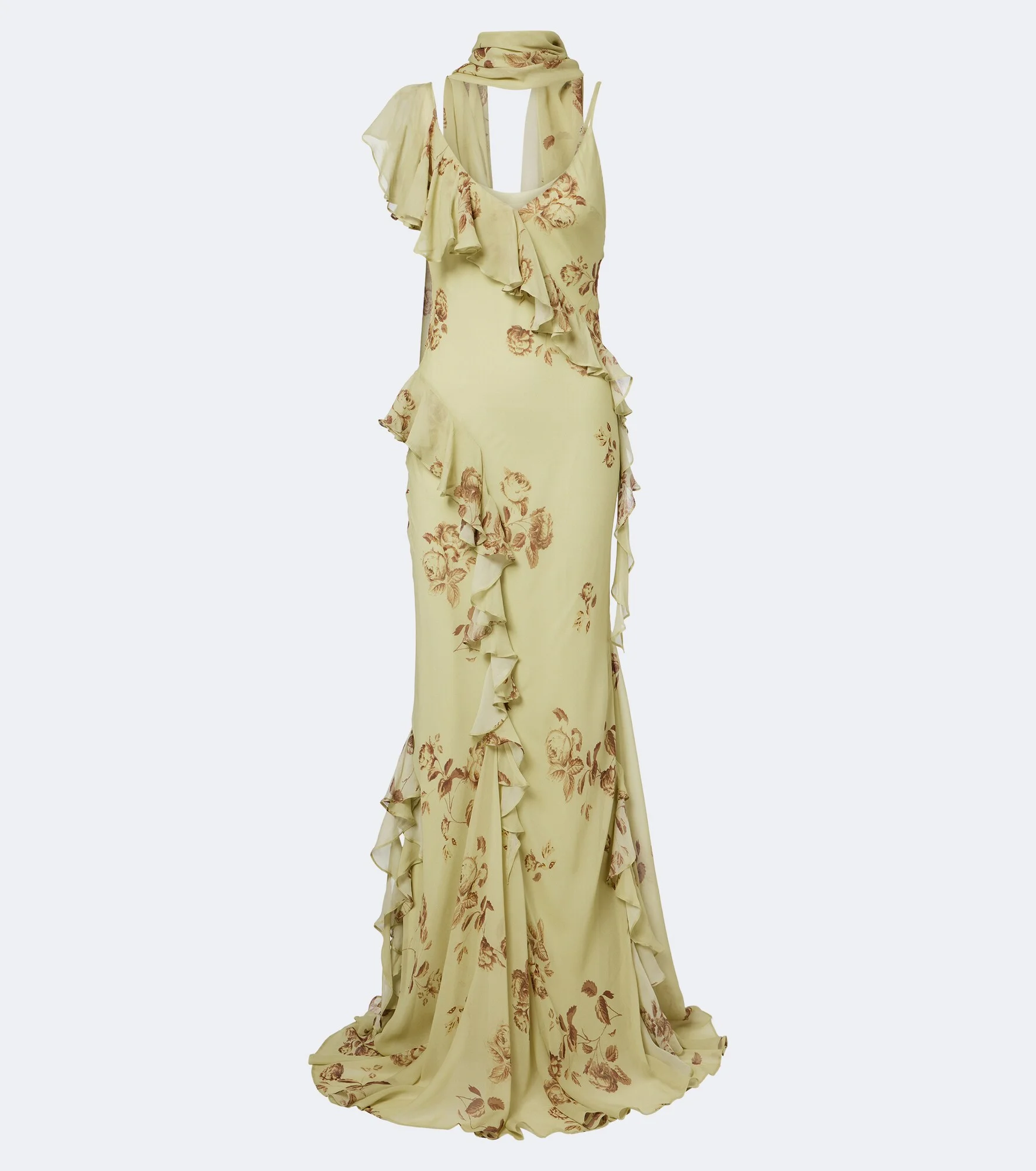 Mayara floral georgette maxi dress - 1
