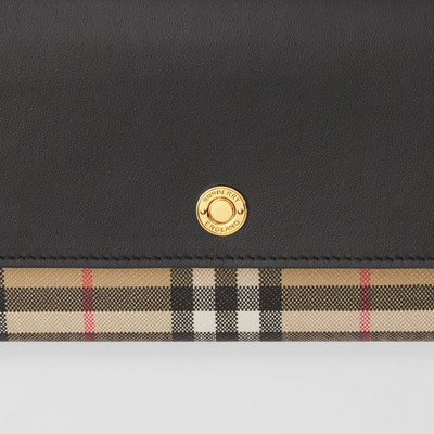 Burberry Check and Leather Wallet with Detachable Strap outlook