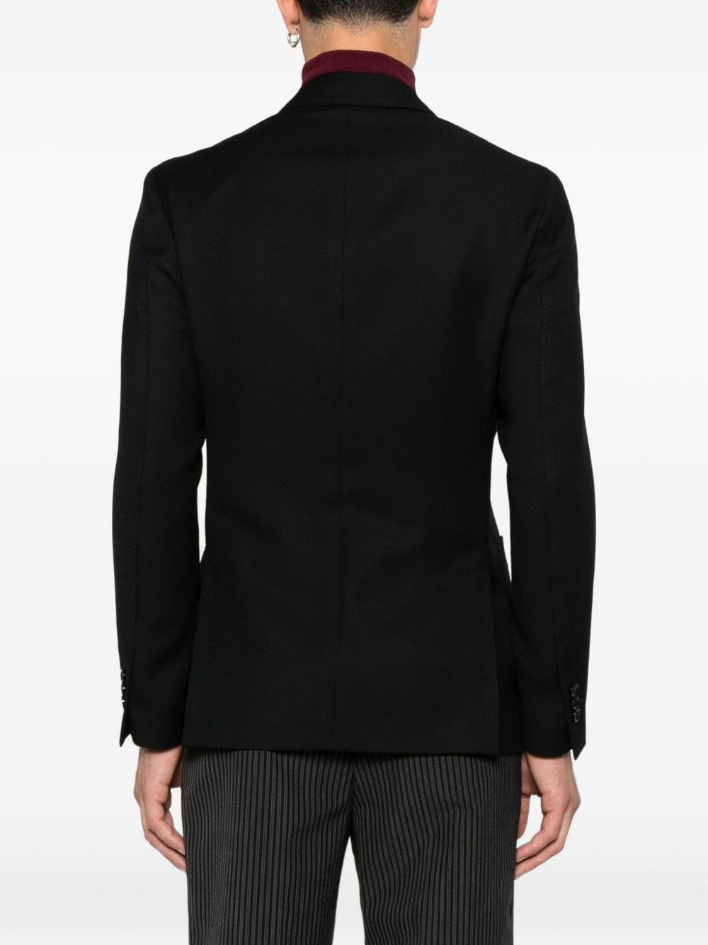 double-breasted wool jacket - 4