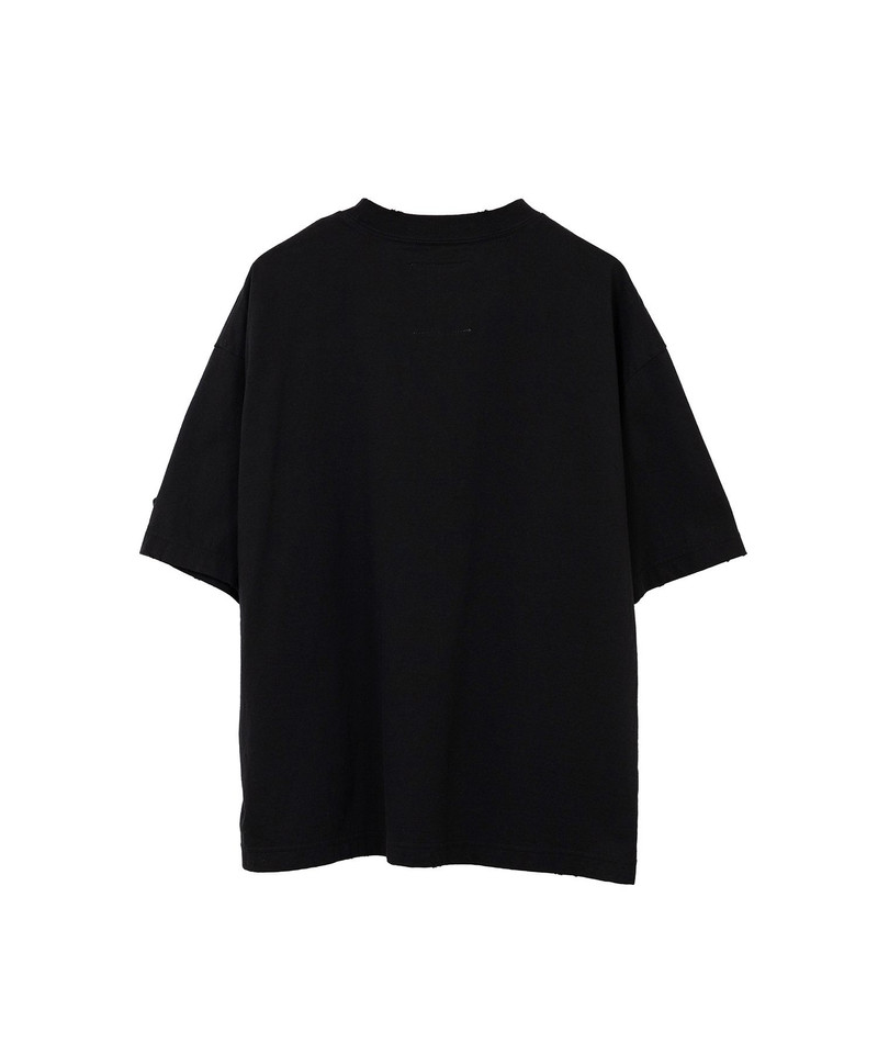 Cat Printed Embellished Distressed T-Shirt 22