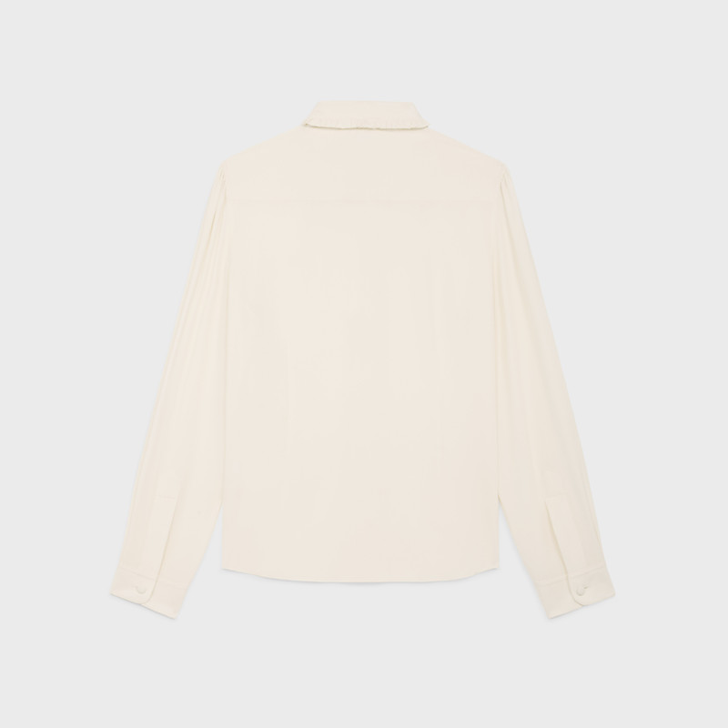 CELINE mia shirt in silk crêpe and acetate outlook