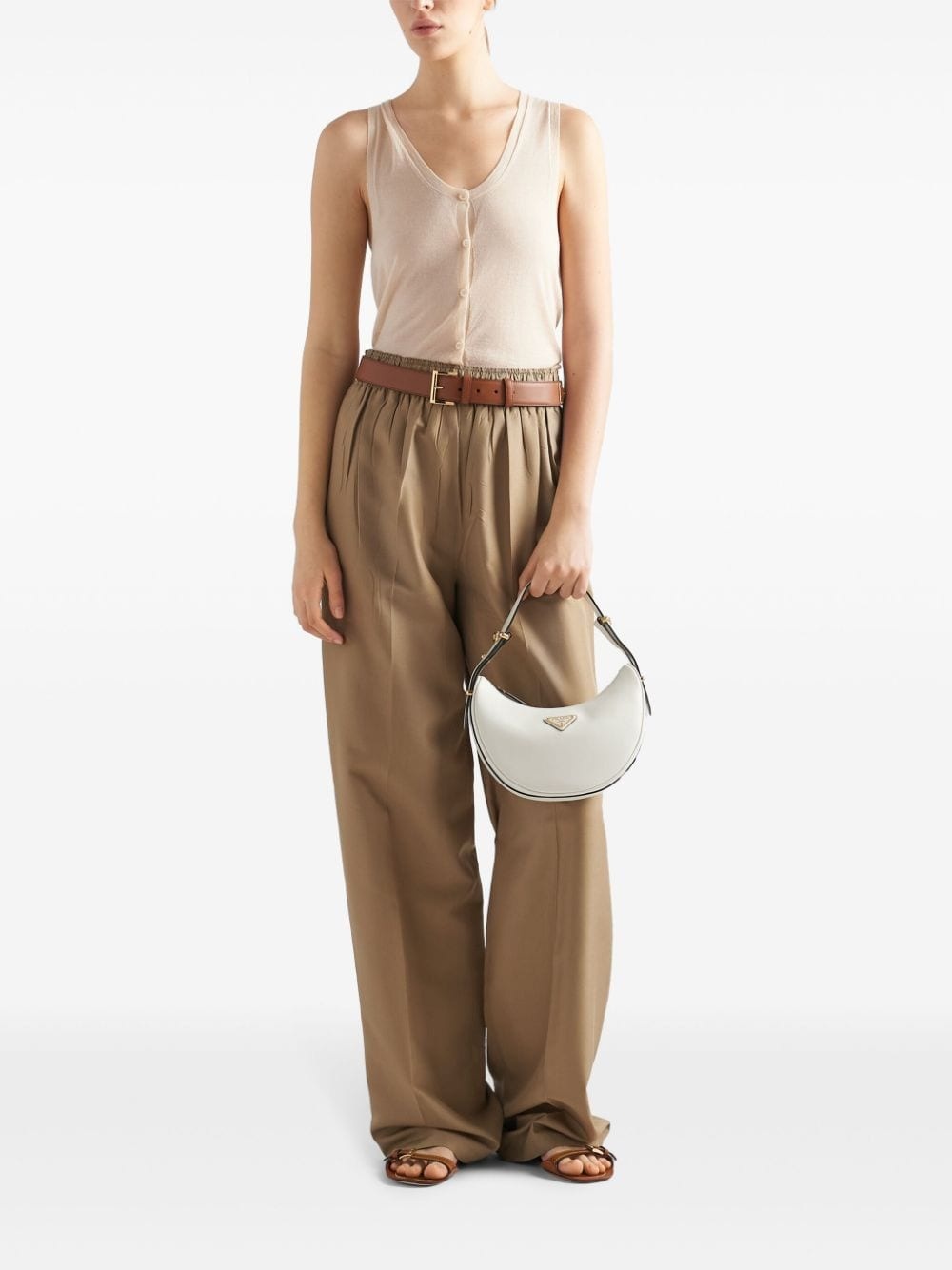 buttoned cashmere tank top - 2