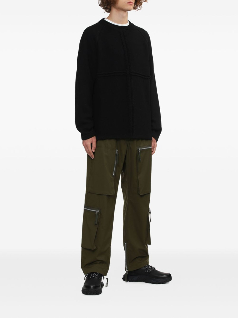 Comme des Garçons Homme cross-stitch detail jumper outlook