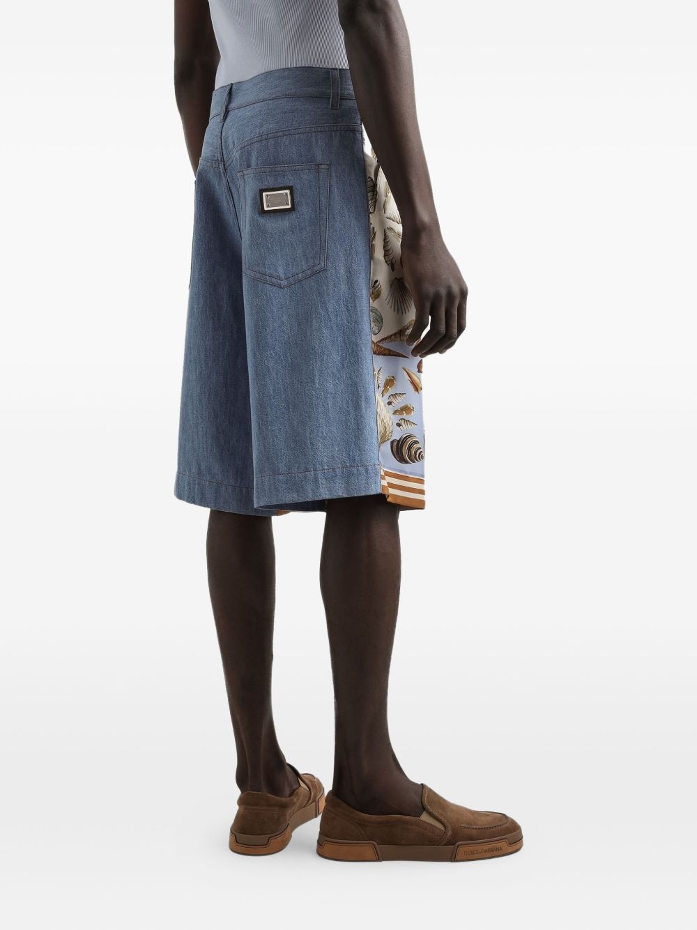 cotton-silk bermuda shorts - 5