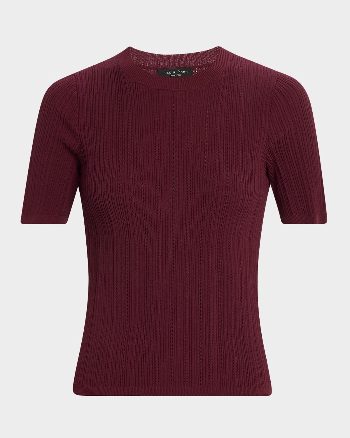 Camryn Pointelle Tee - 1