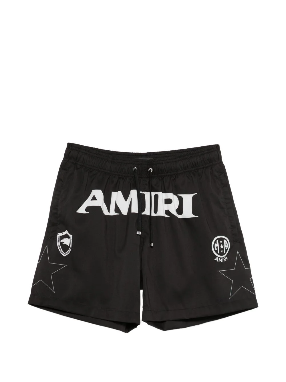 logo-print swim shorts - 1