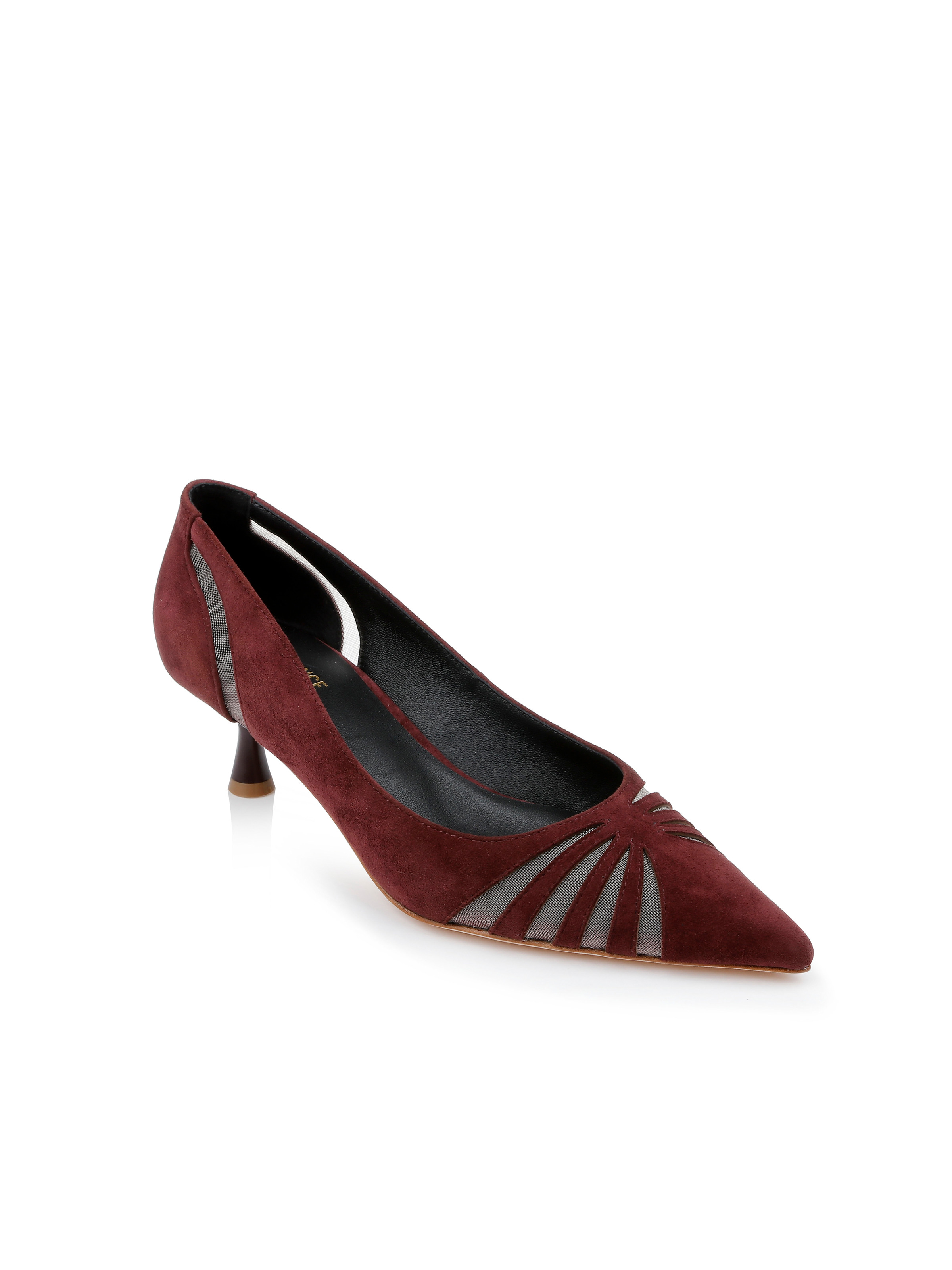 Eglantine Suede Kitten Pump - 2