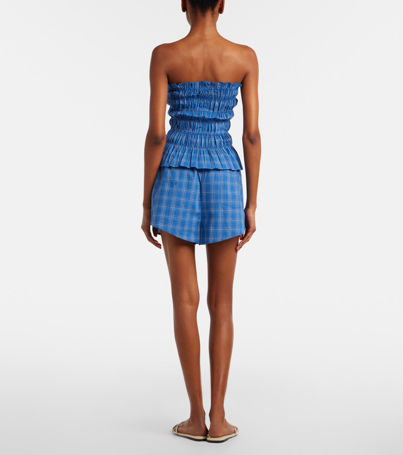 Leya plaid cotton shorts 5