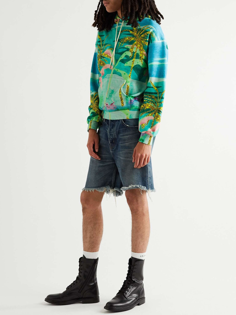 CELINE + Tyson Reeder Printed Loopback Cotton-Jersey Hoodie outlook