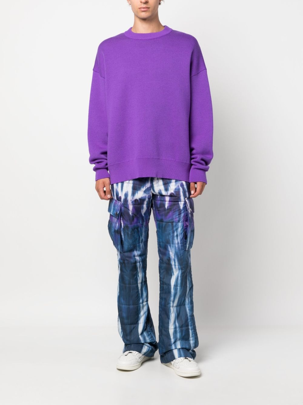 tie-dye quilted trousers - 2