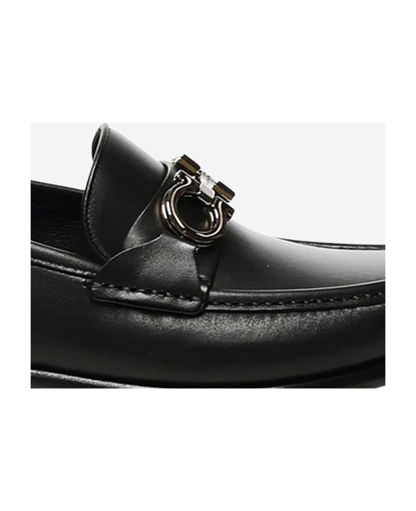 Glossy Leather Loafers - 4