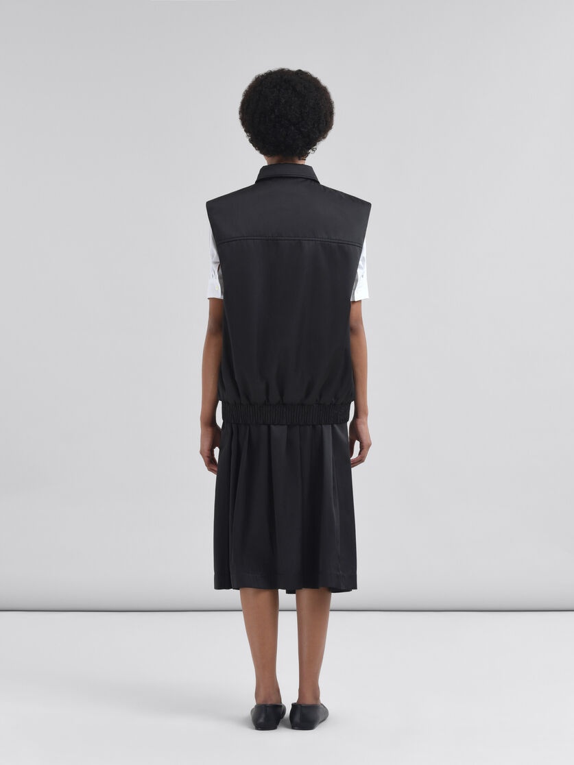 TAFFETA BOMBER VEST WITH MARNI SYMBOL - 3