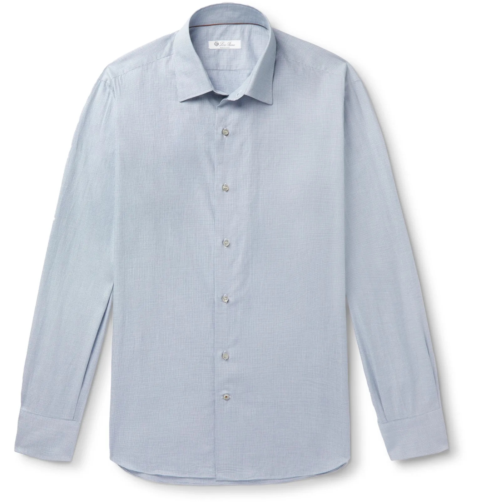 Puppytooth Brushed-Cotton Shirt - 1