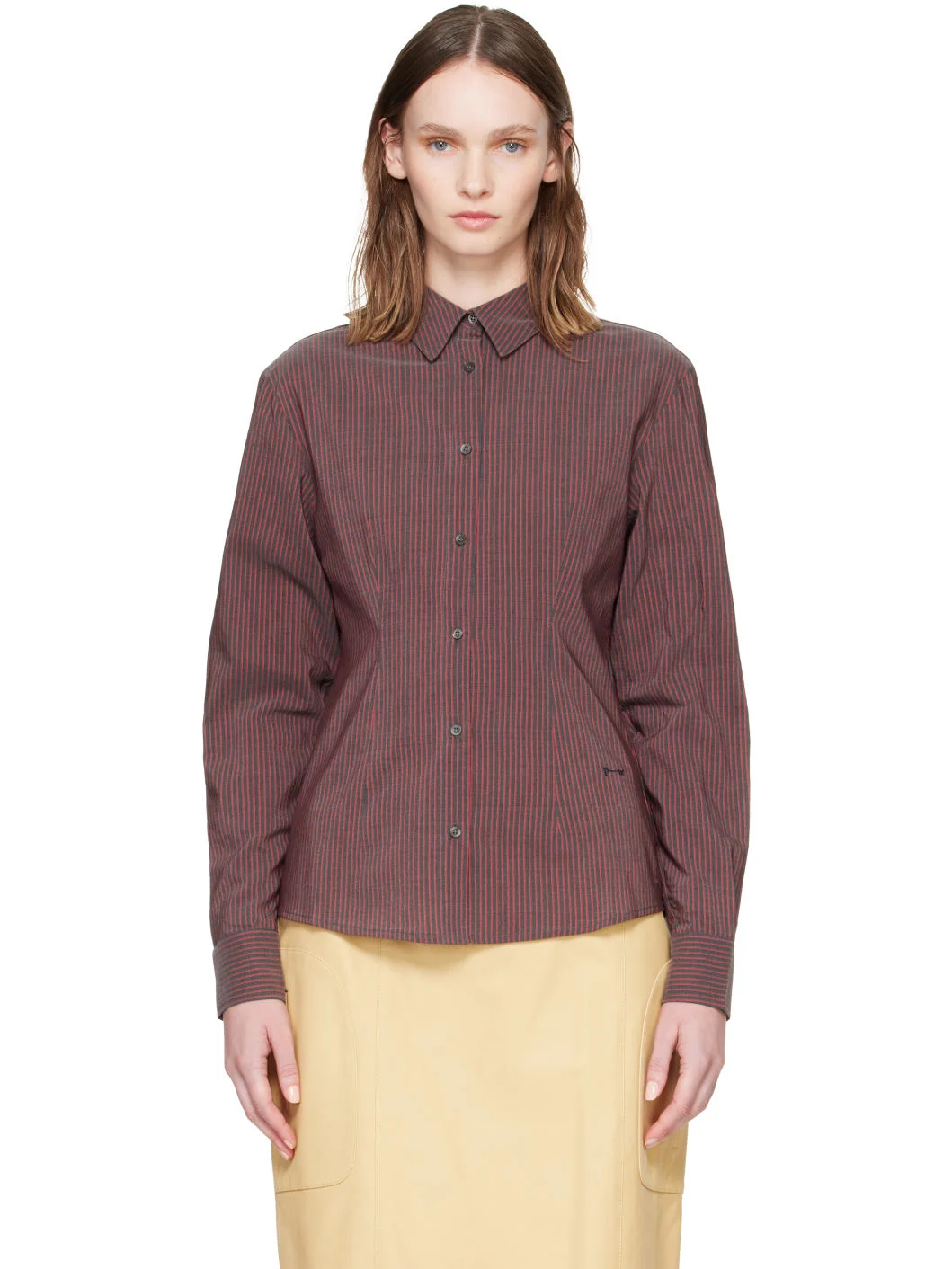 Gray & Red Sento Shirt - 1
