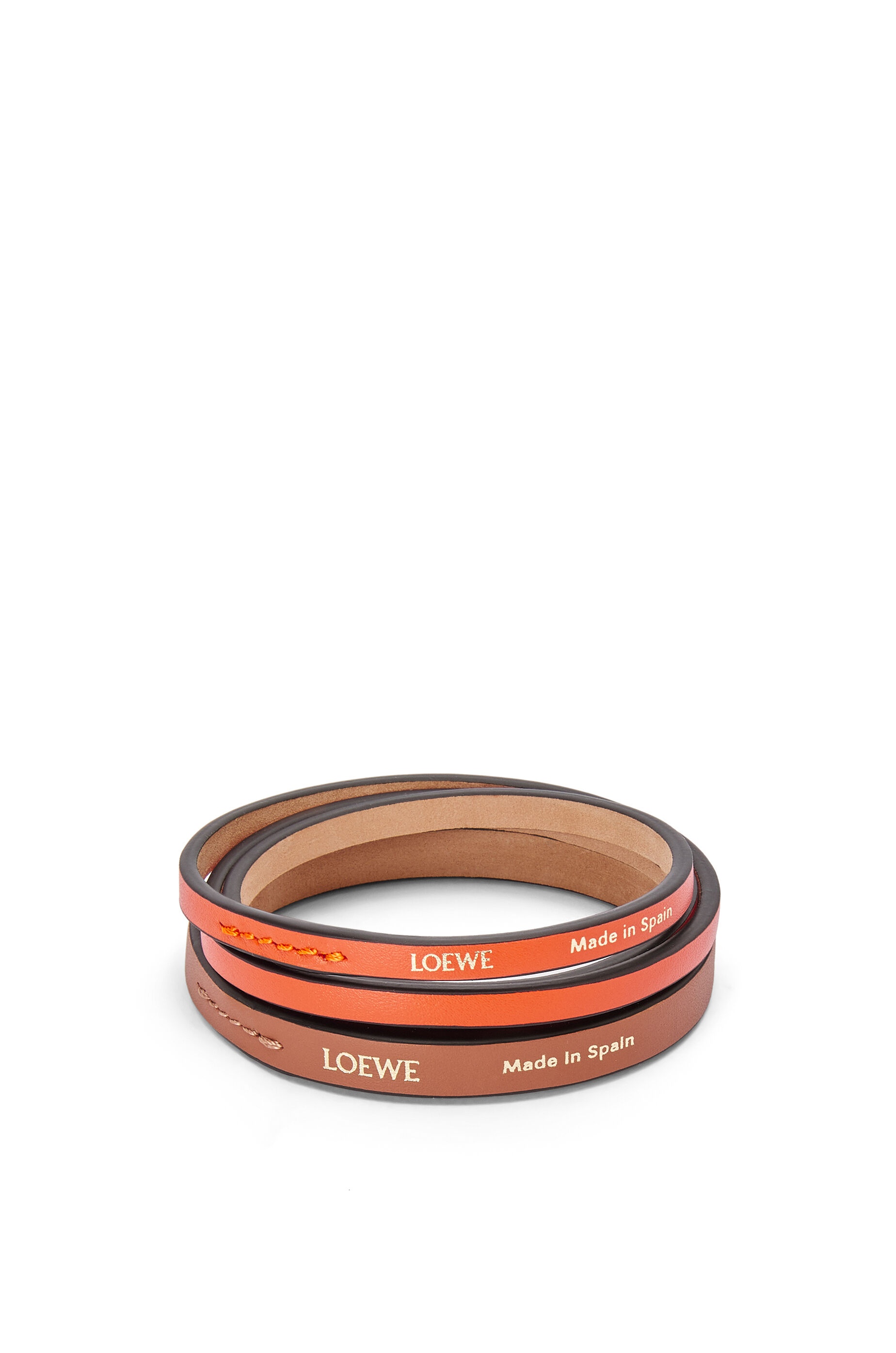 Double bangle set in classic calfskin - 1