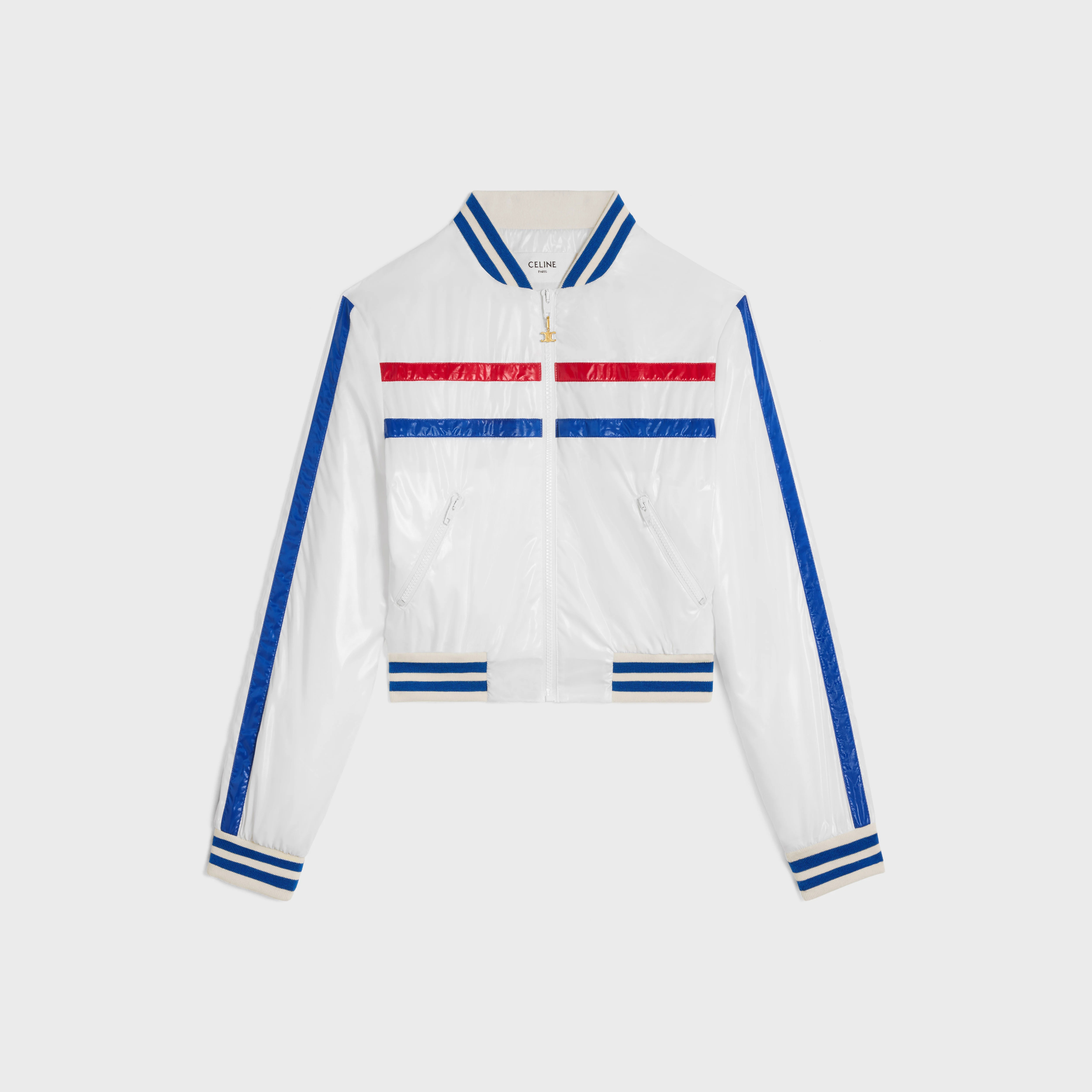 cropped blouson jacket in lightweight nylon - 1