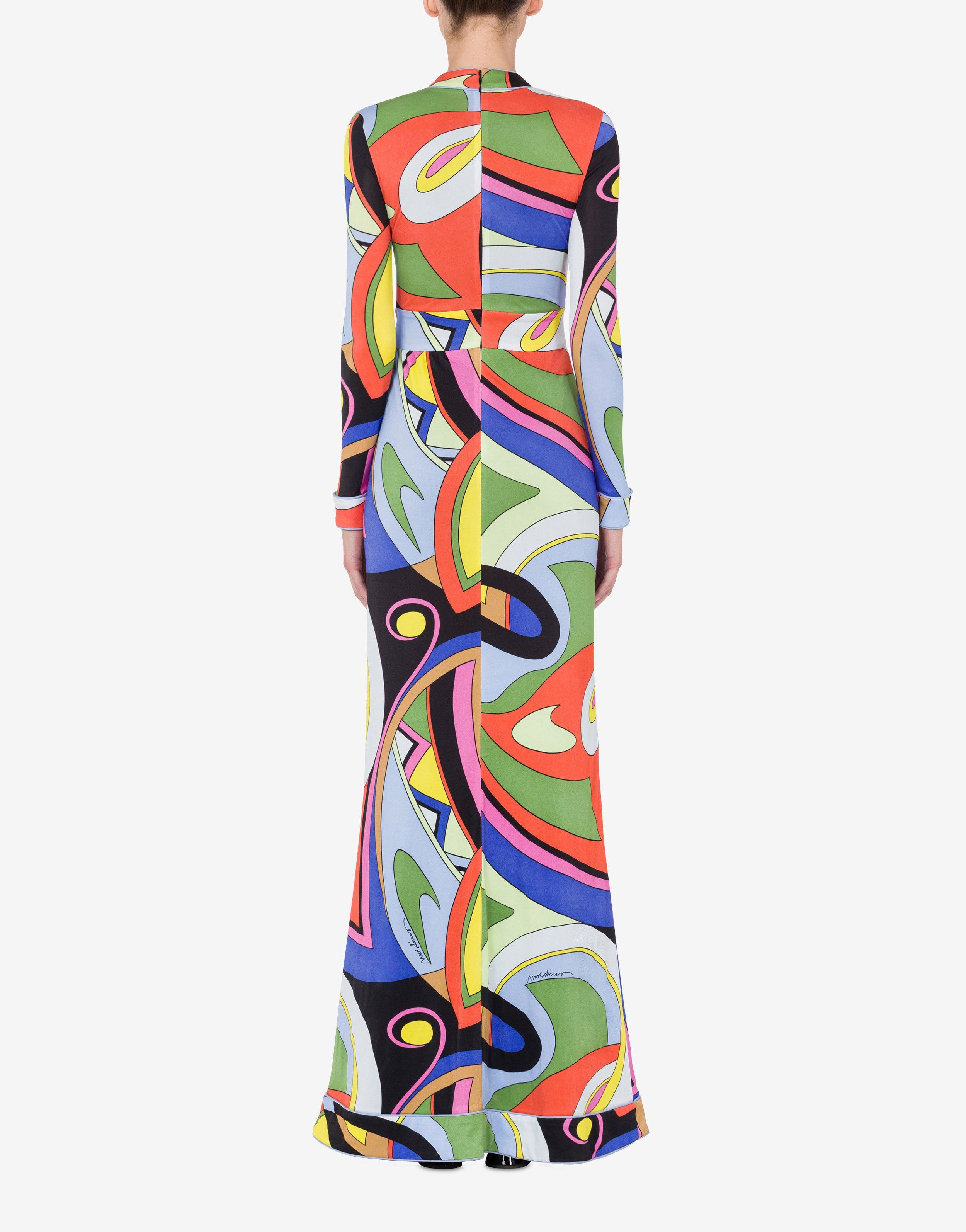 MULTICOLOUR PRINT JERSEY DRESS - 3