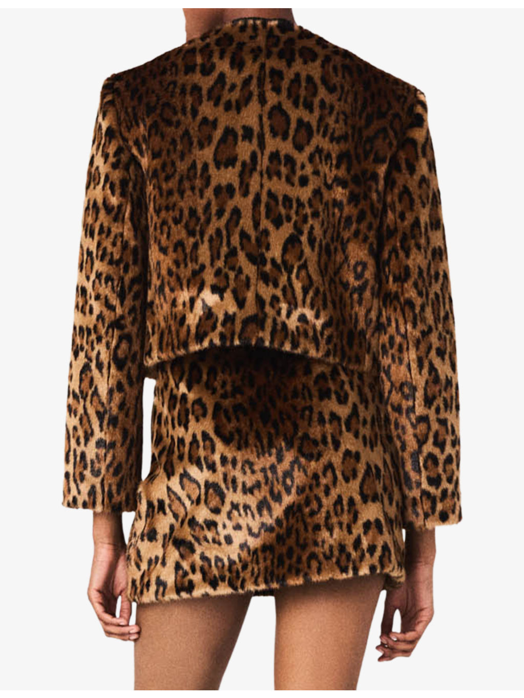Leopard-Print Faux-Fur Jacket - 4