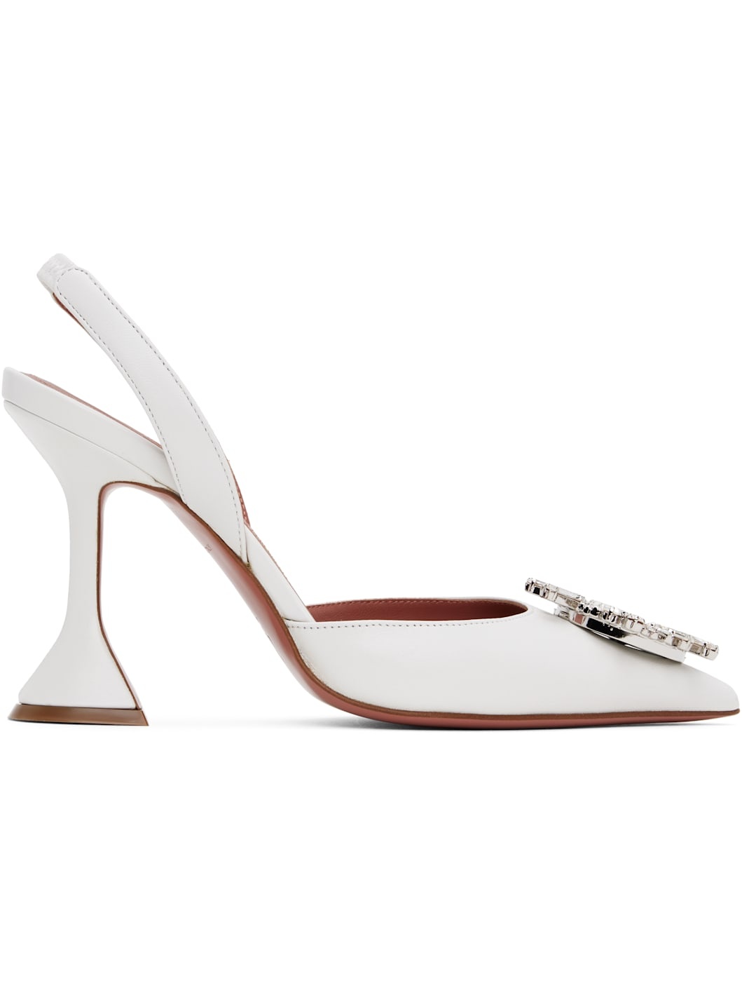 White Begum Sling Heels - 1