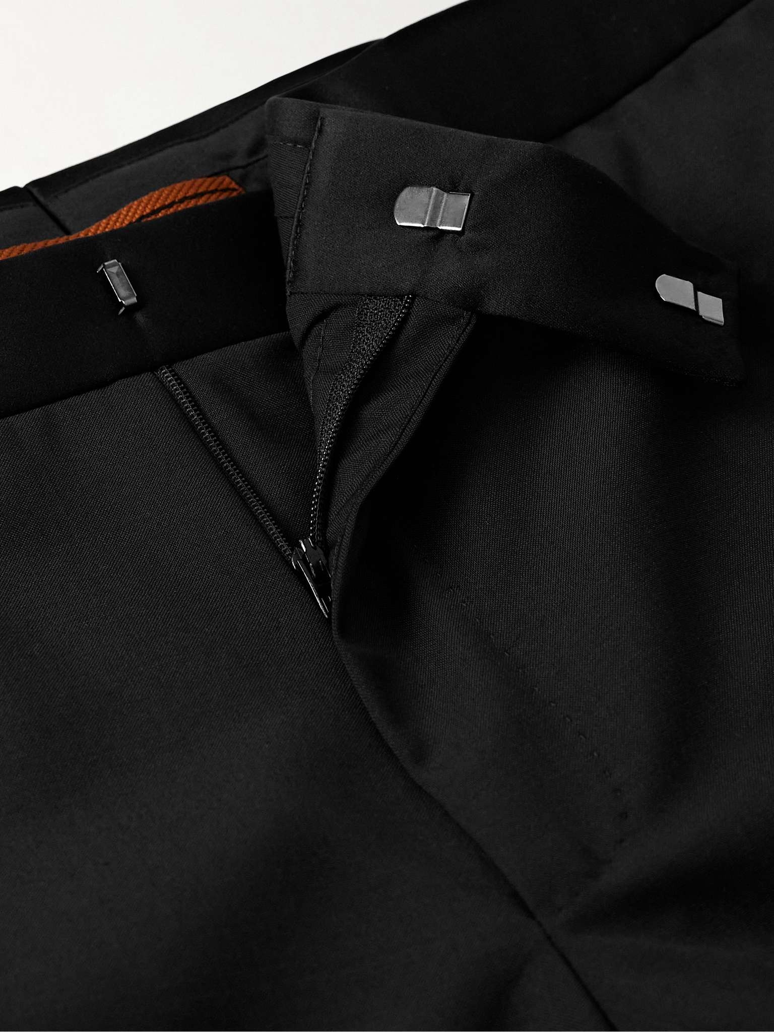 Straight-Leg Satin-Trimmed Wool and Mohair-Blend Tuxedo Trousers - 3