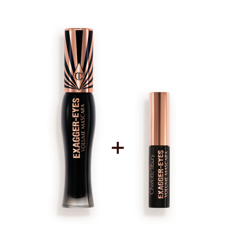 EXAGGER-EYES VOLUME MASCARA FULL-SIZE + TRAVEL-SIZE DUO FULL SIZE + FREE TRAVEL SIZE 1