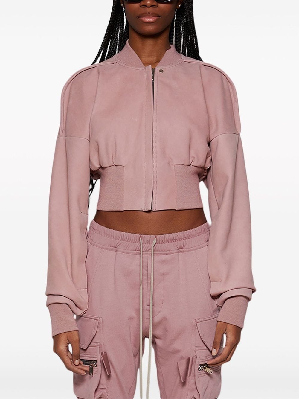cropped bomber jacket - 3