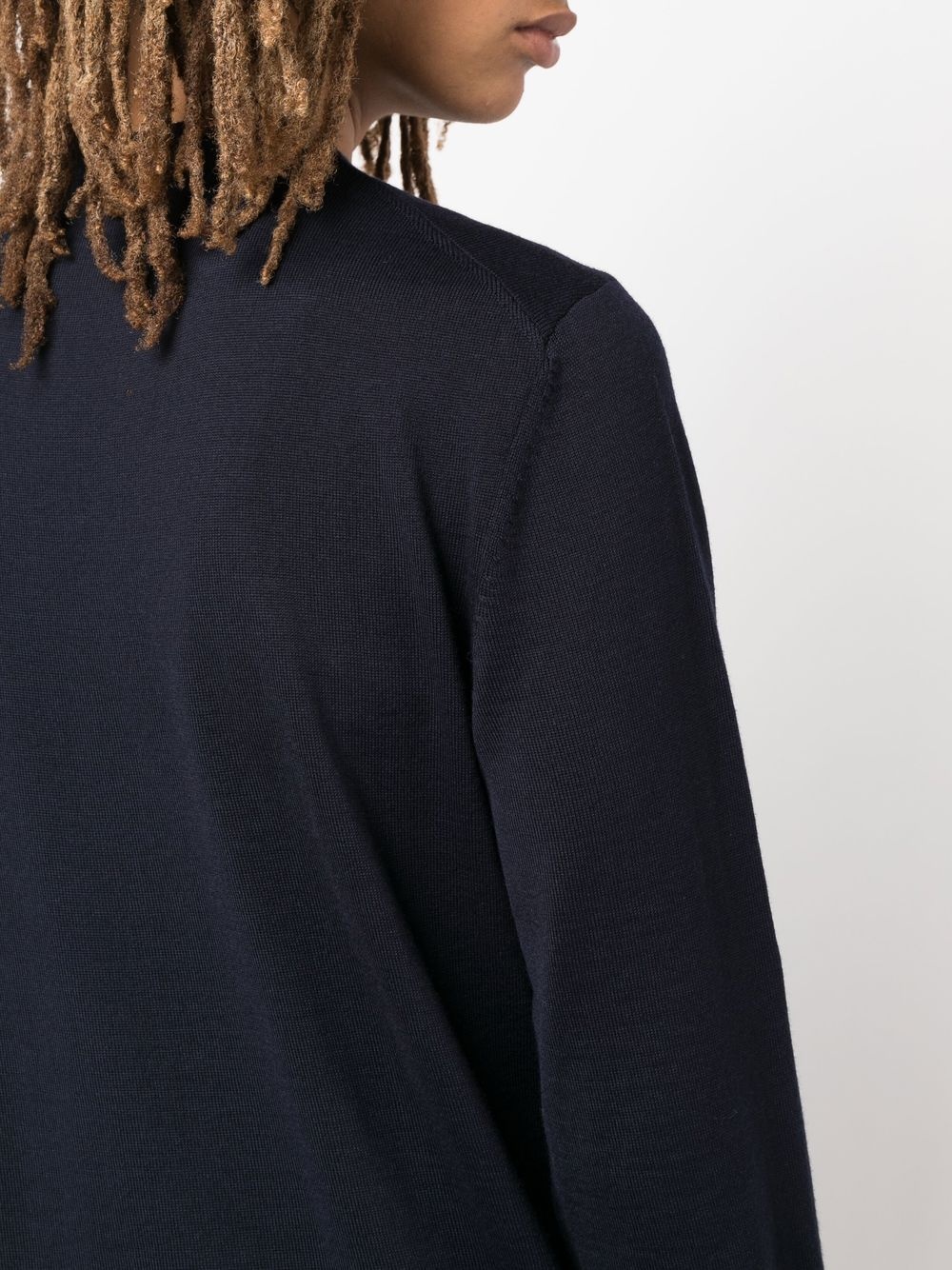 crewneck virgin wool jumper - 5