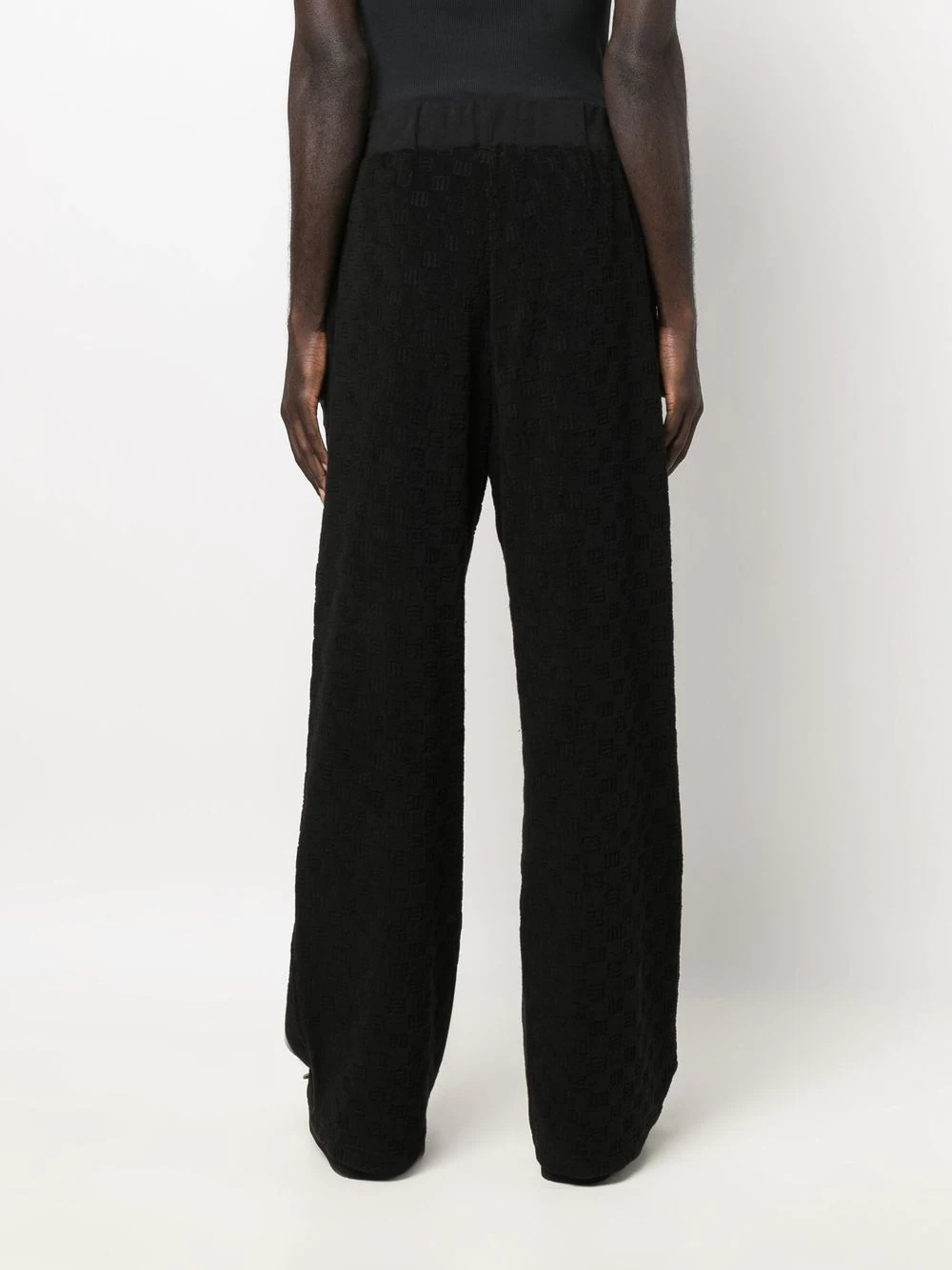 straight-leg jacquard track pants - 4