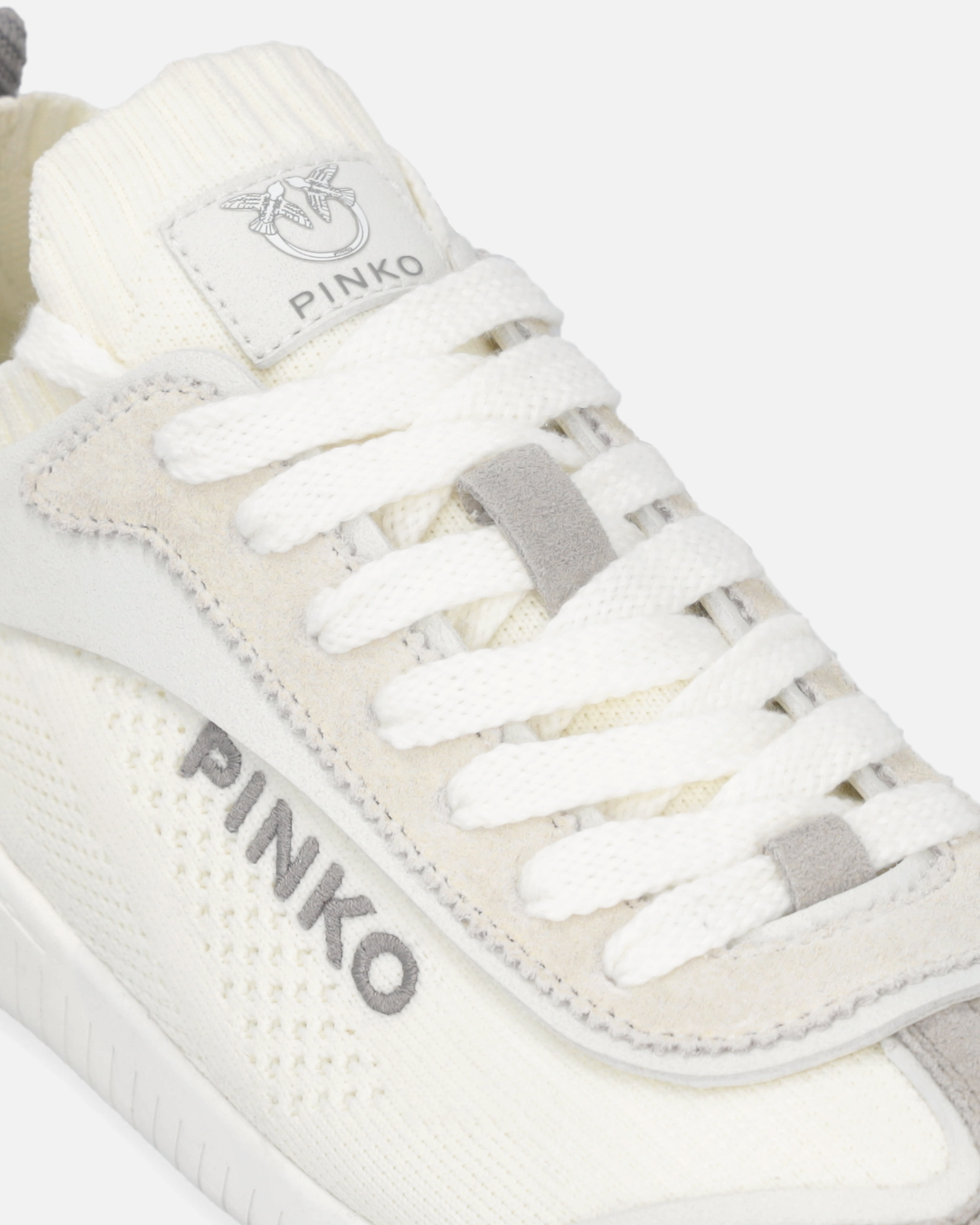 LIGHTWEIGHT KNIT FABRIC AND MICROFIBRE SNEAKERS - 4